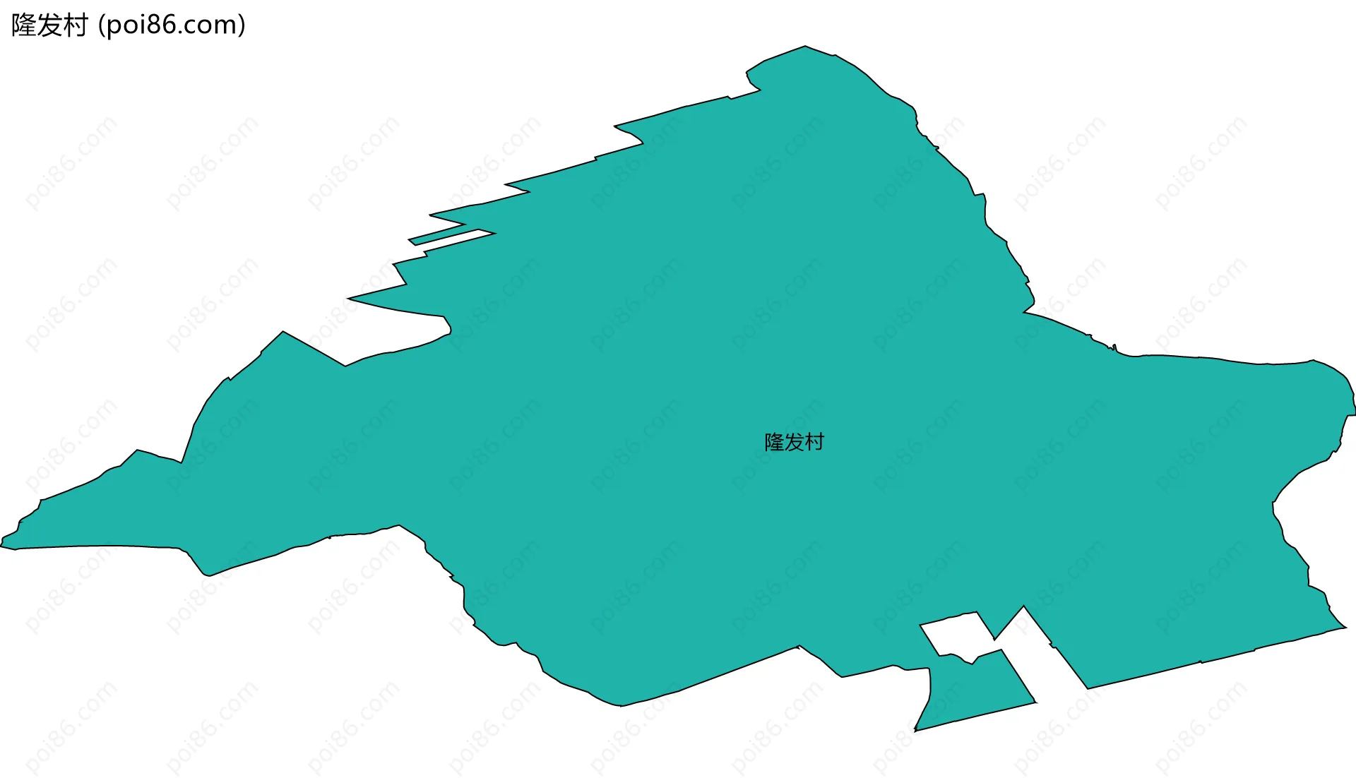 隆发村边界地图