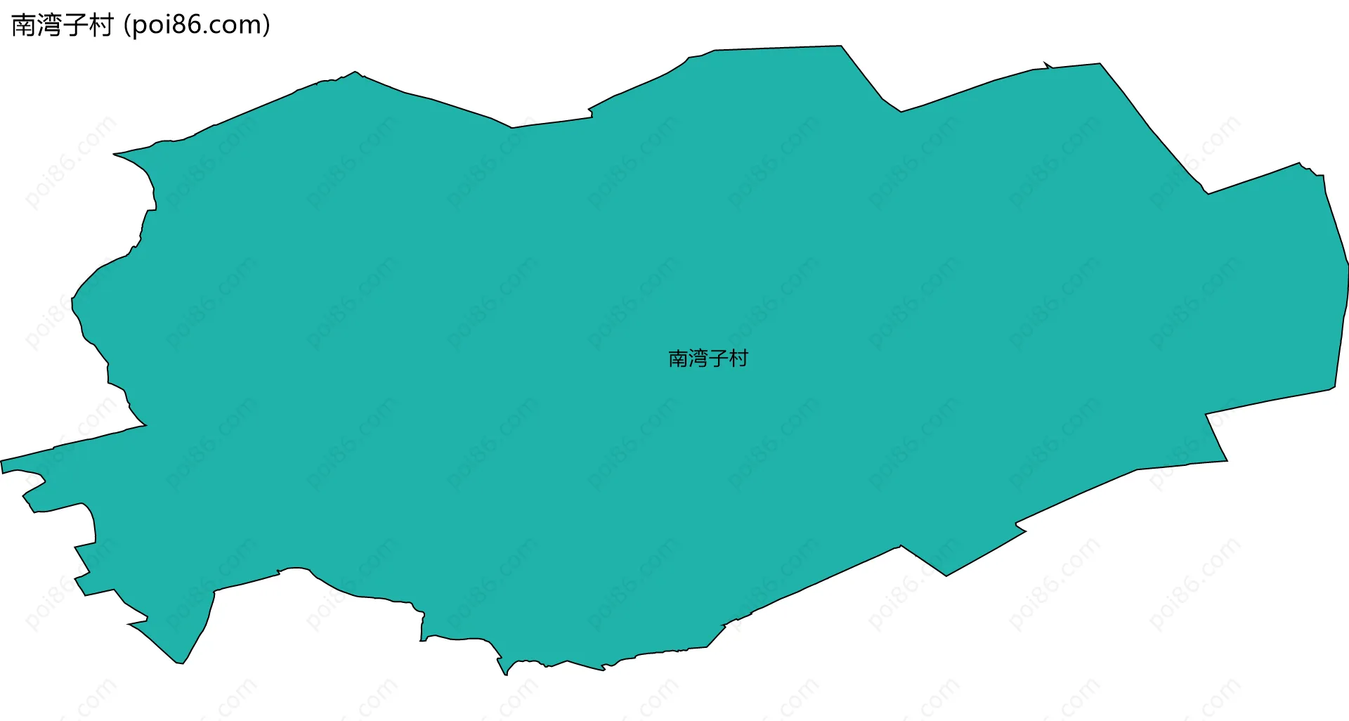 南湾子村边界地图