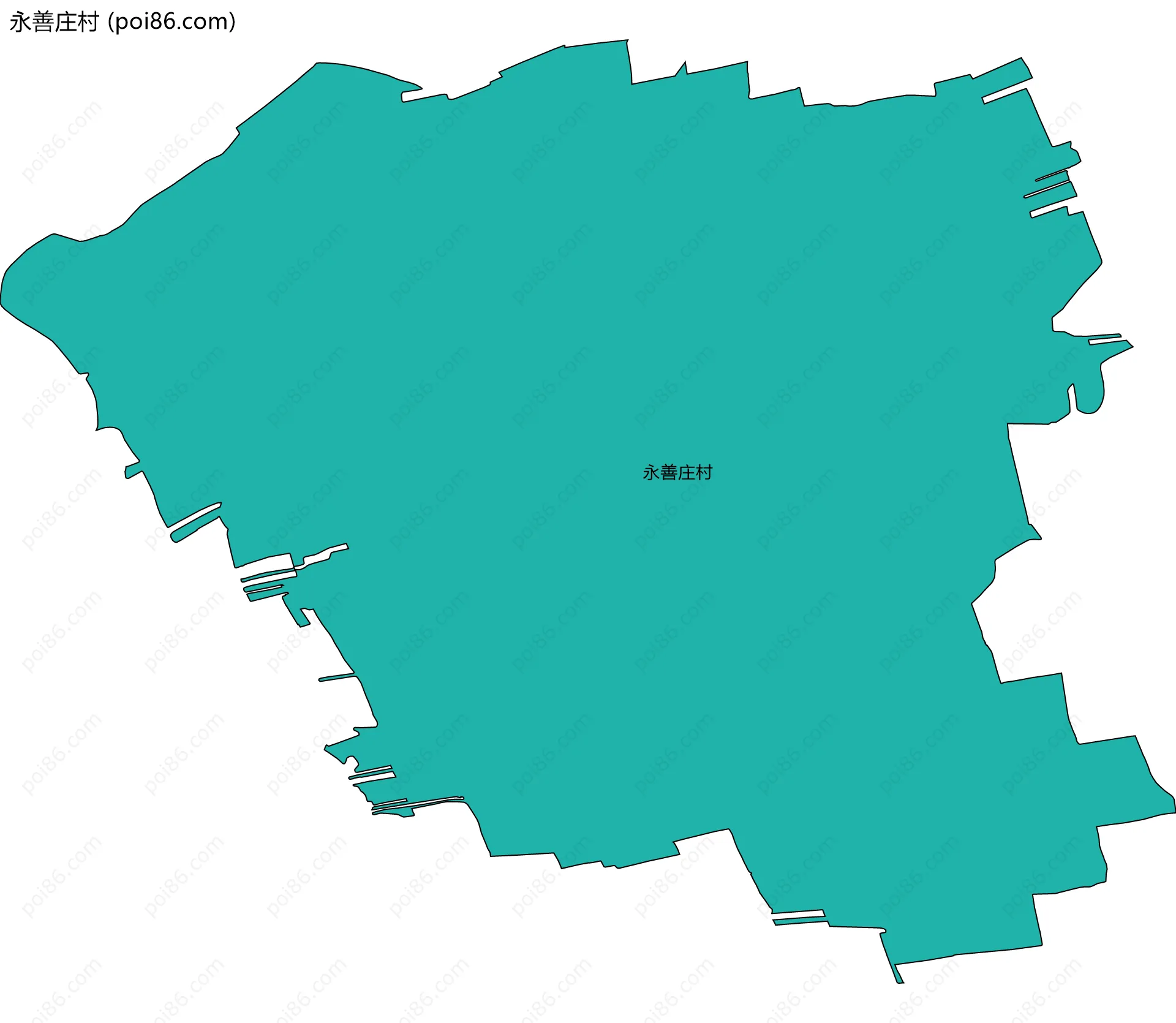 永善庄村边界地图