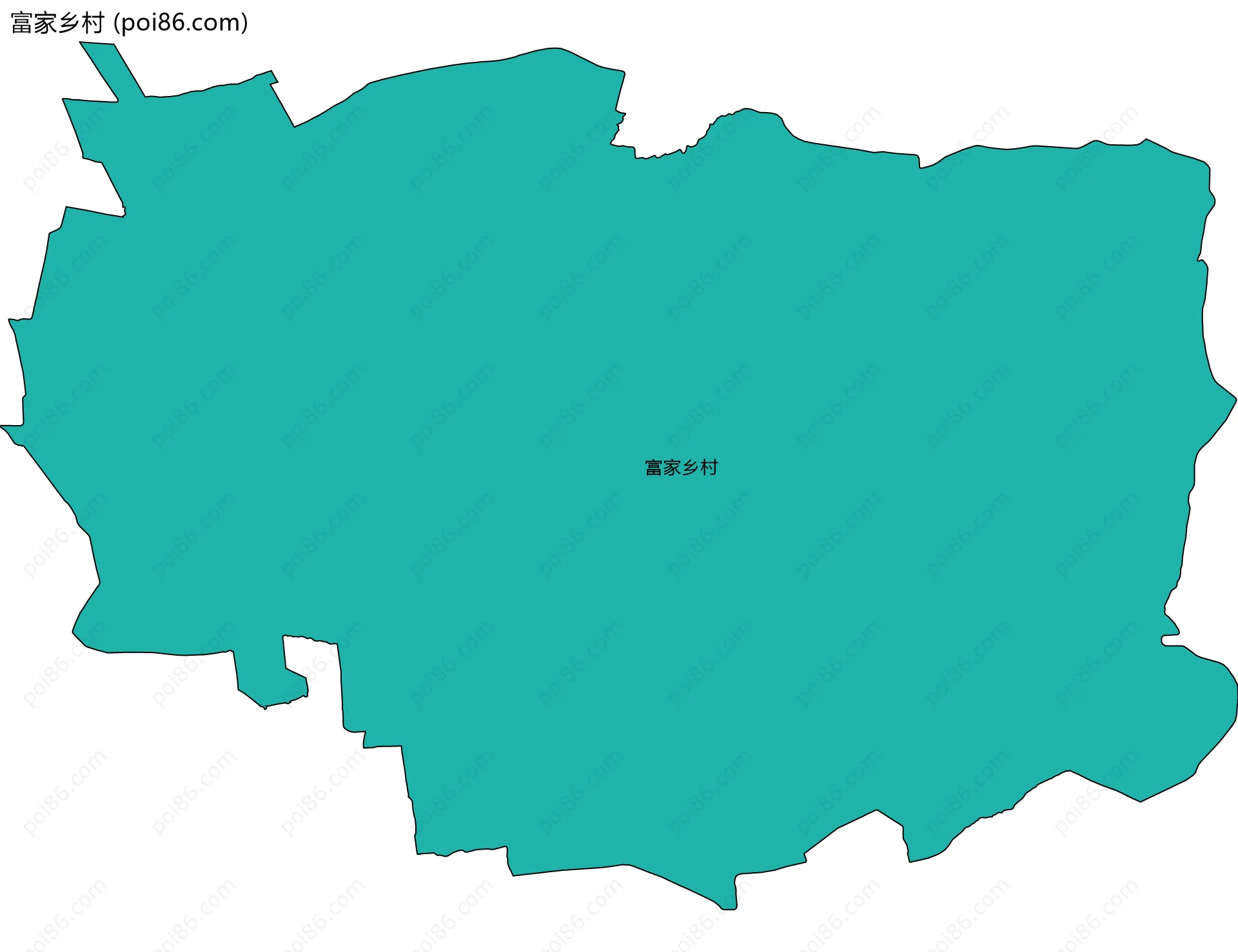 富家乡村边界地图