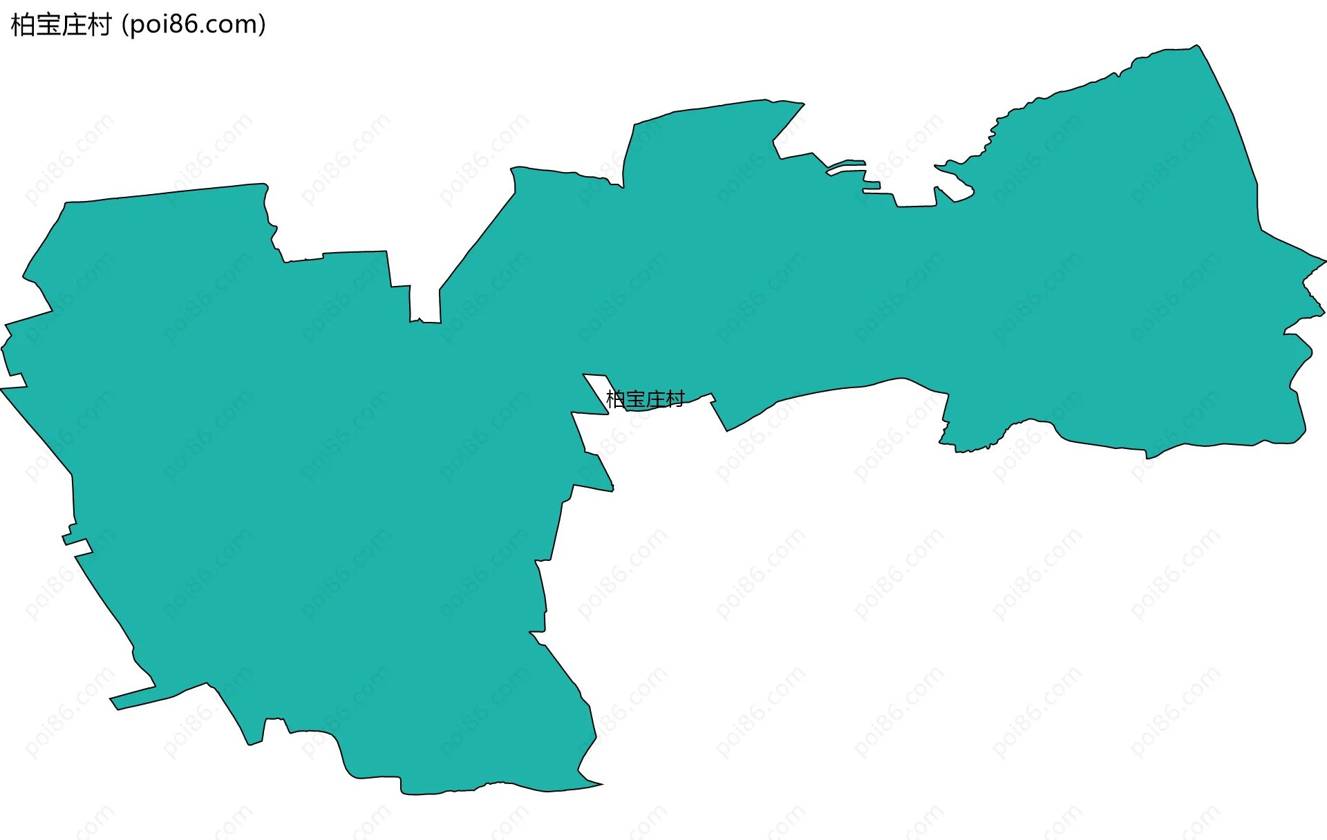 柏宝庄村边界地图