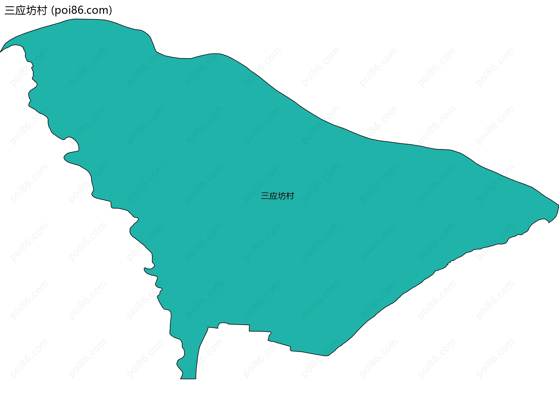 三应坊村边界地图