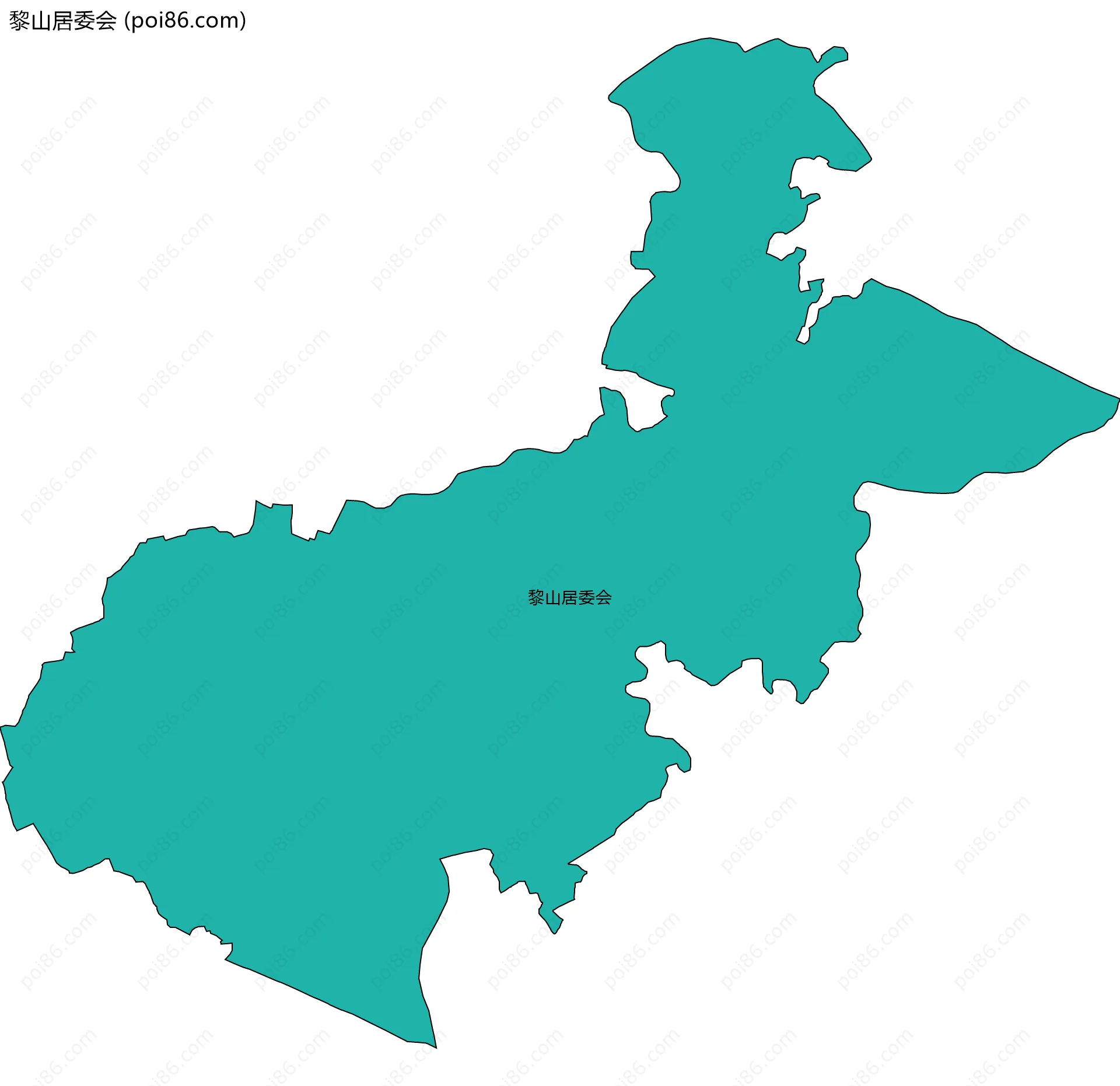 黎山居委会边界地图