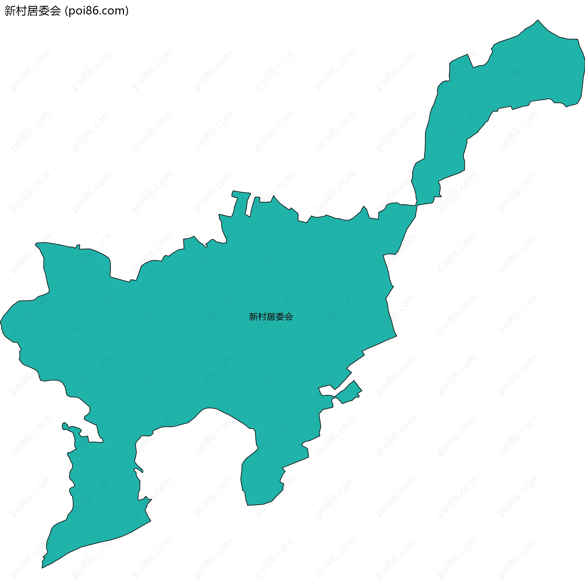 新村居委会边界地图