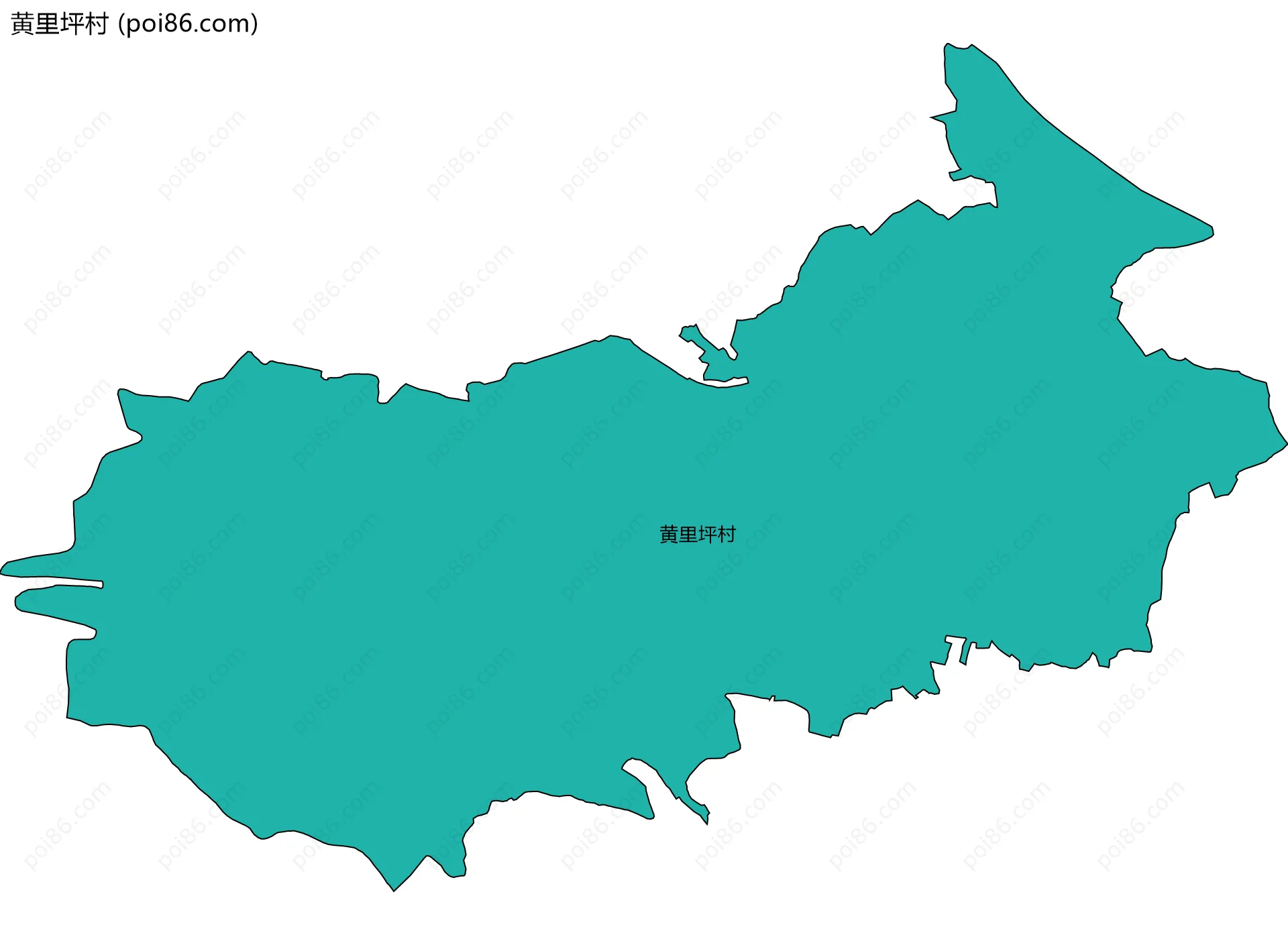 黄里坪村边界地图