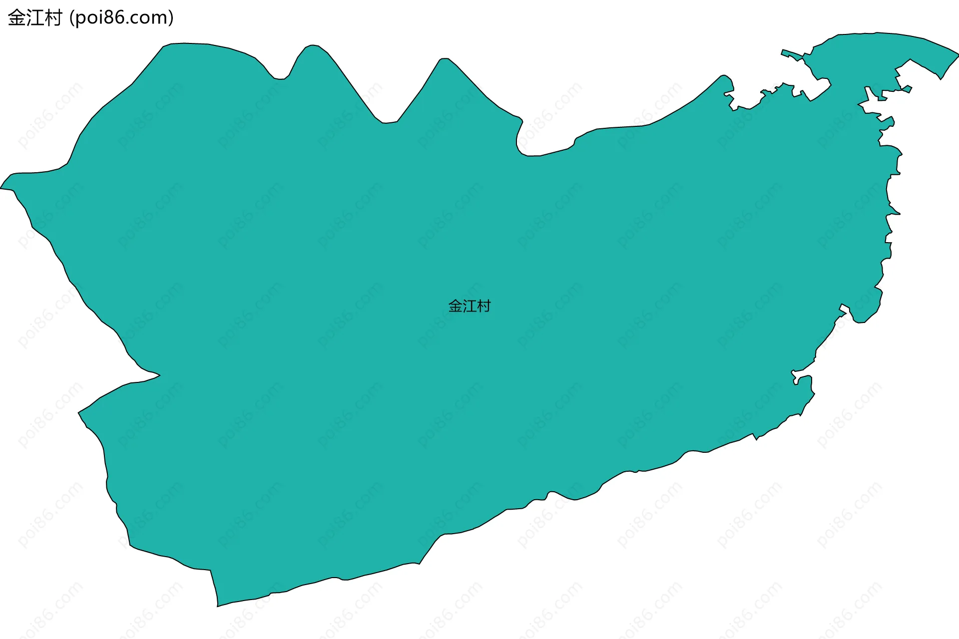金江村边界地图