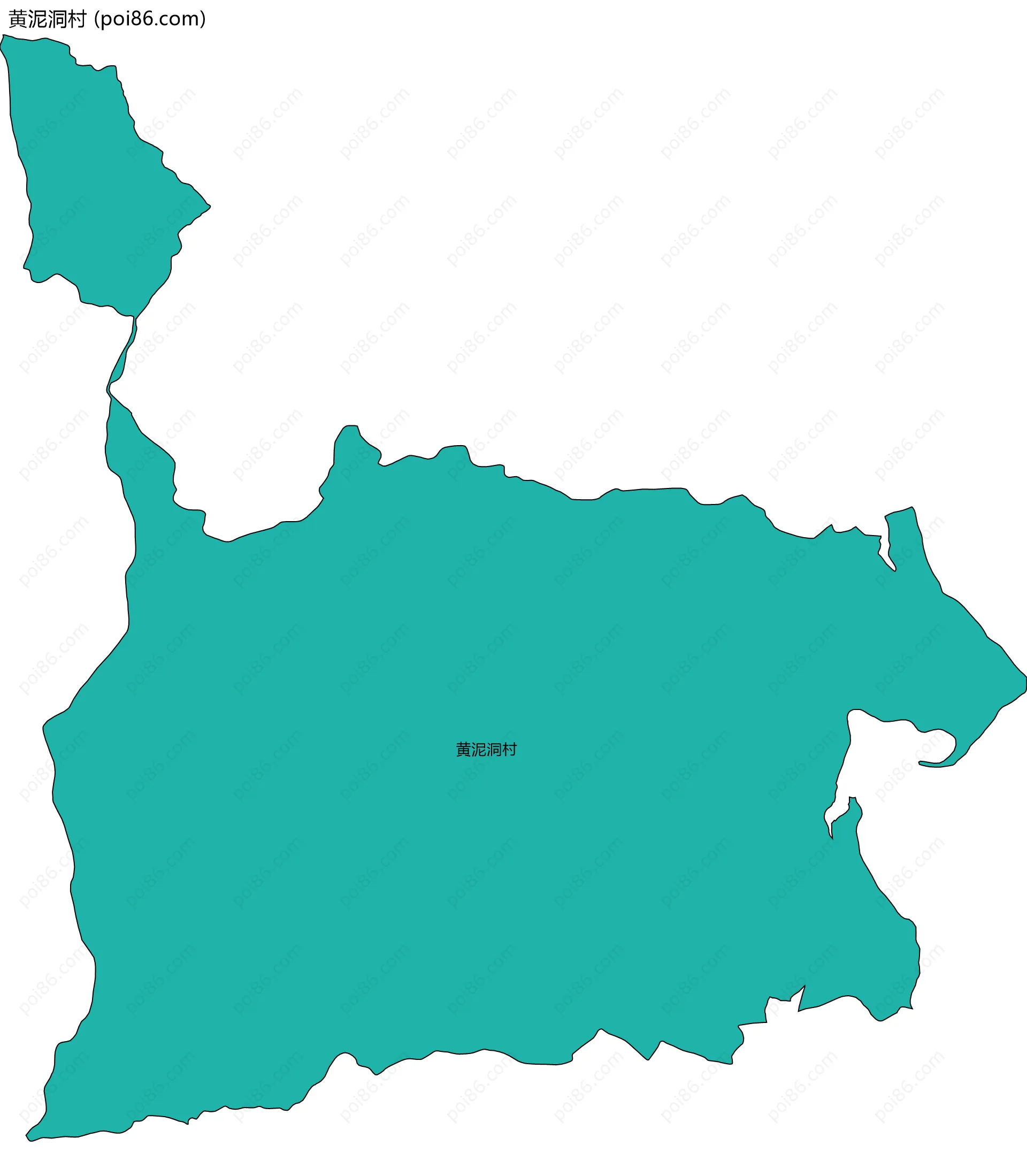 黄泥洞村边界地图