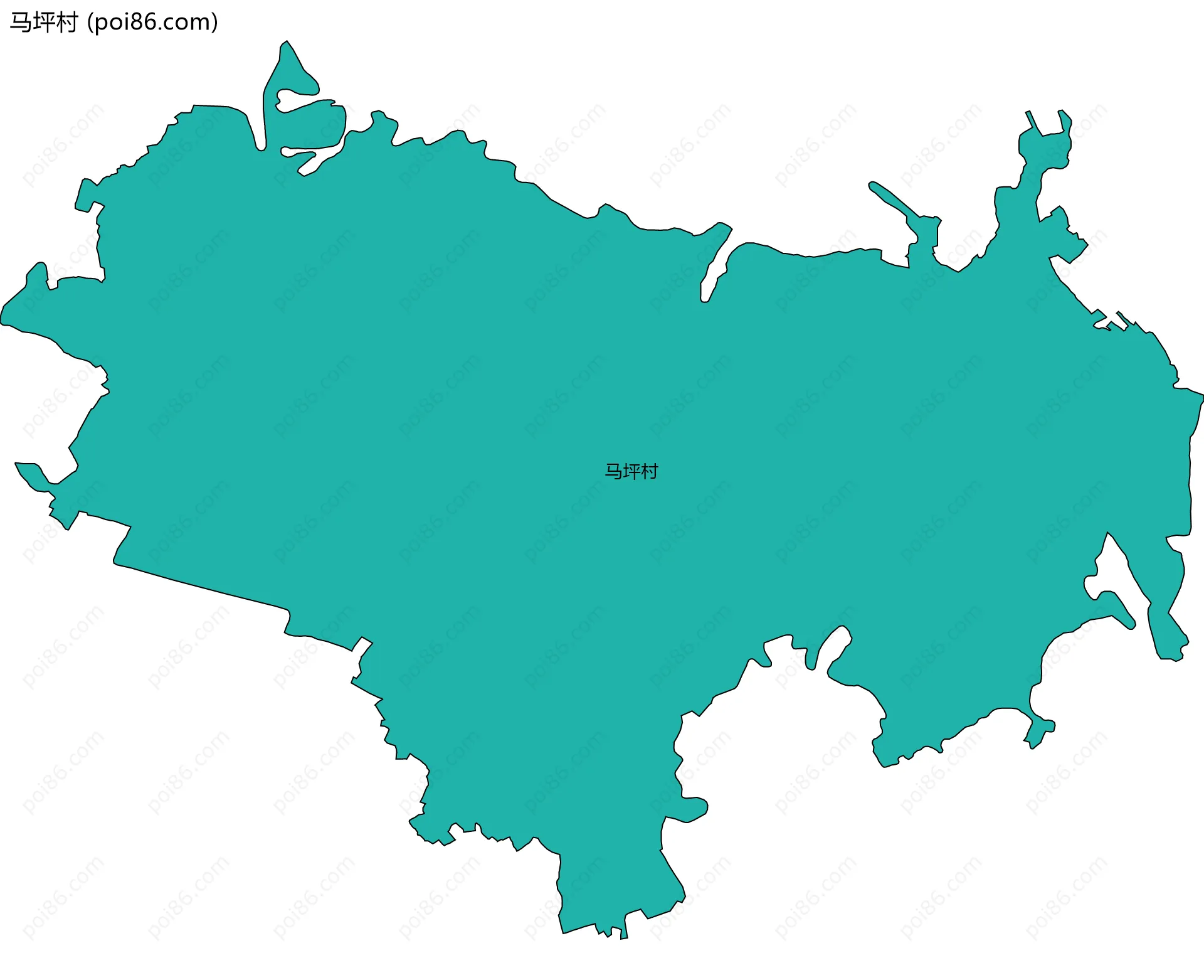 马坪村边界地图