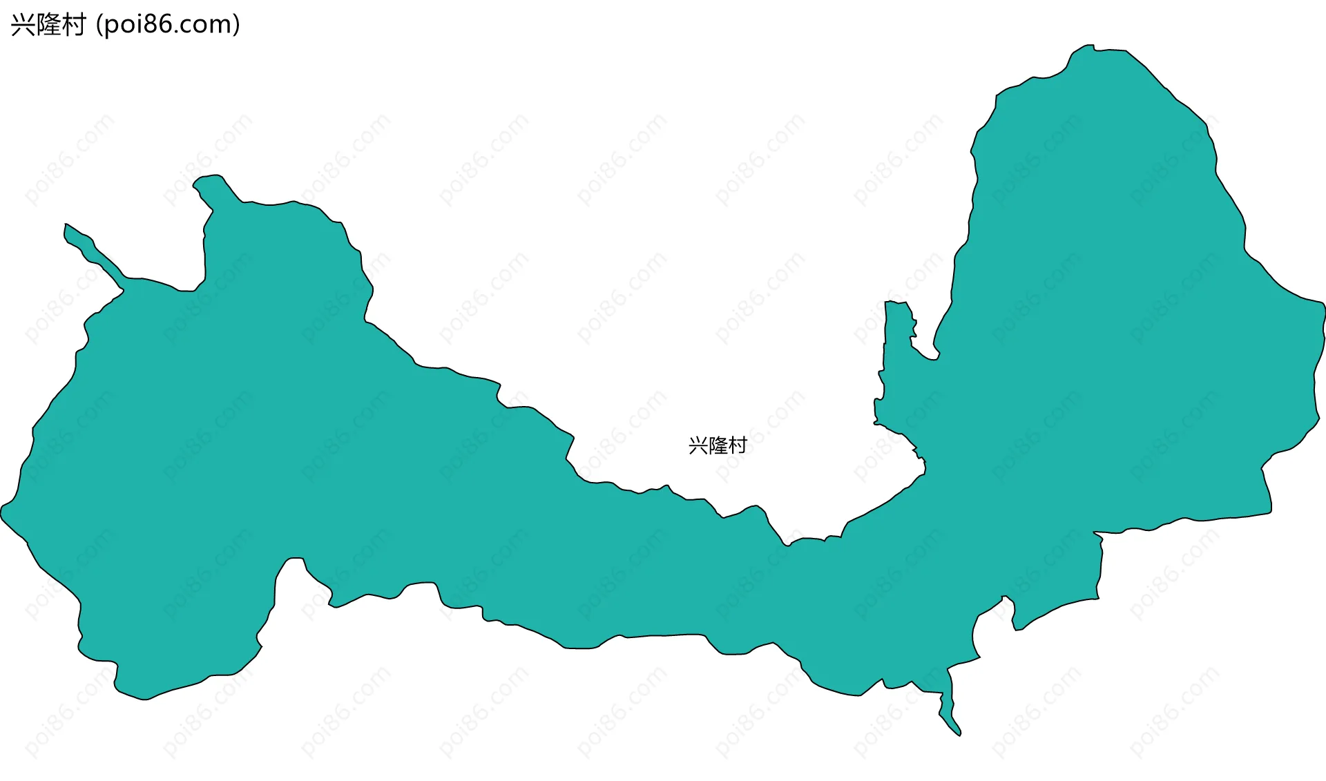 兴隆村边界地图