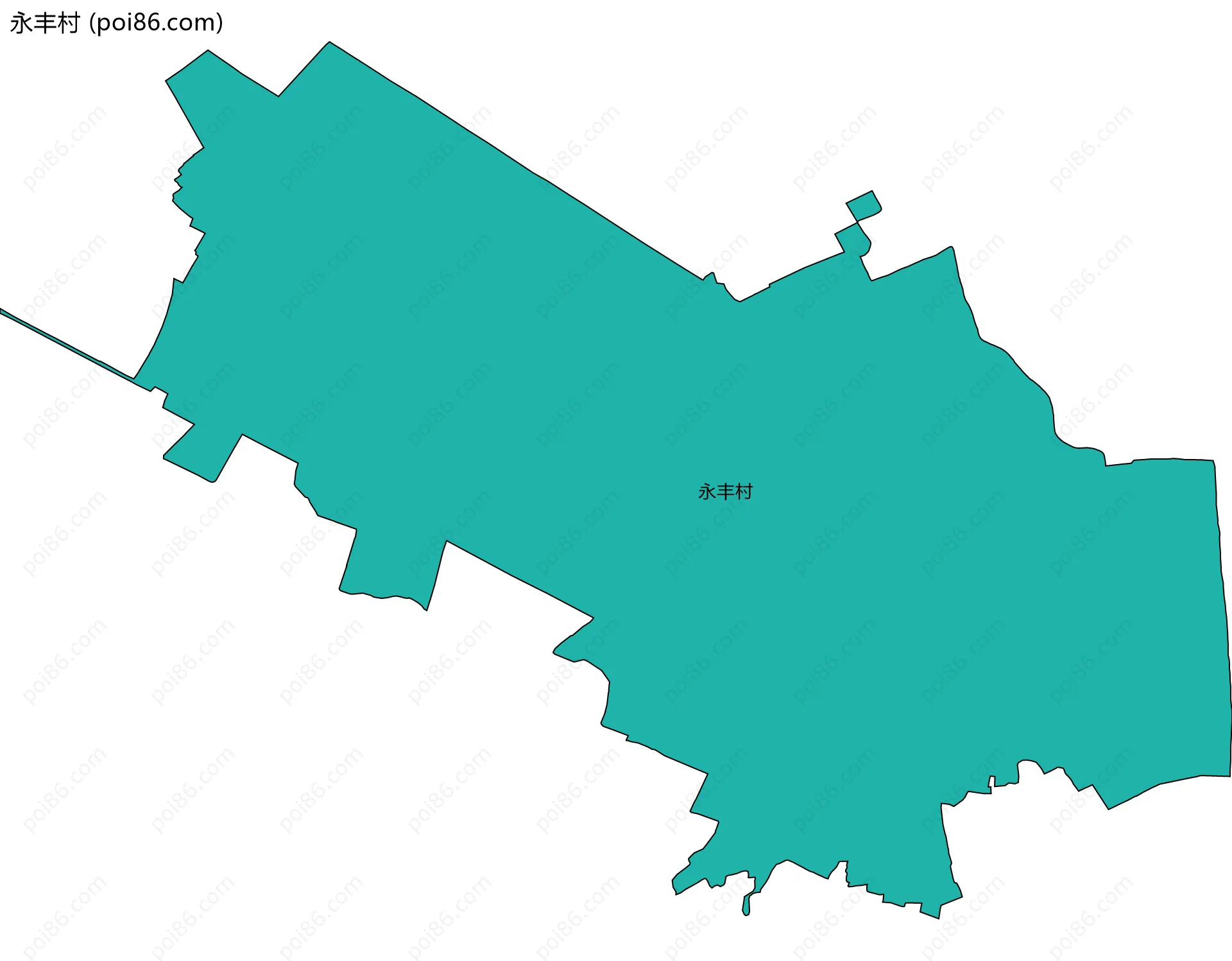 永丰村边界地图