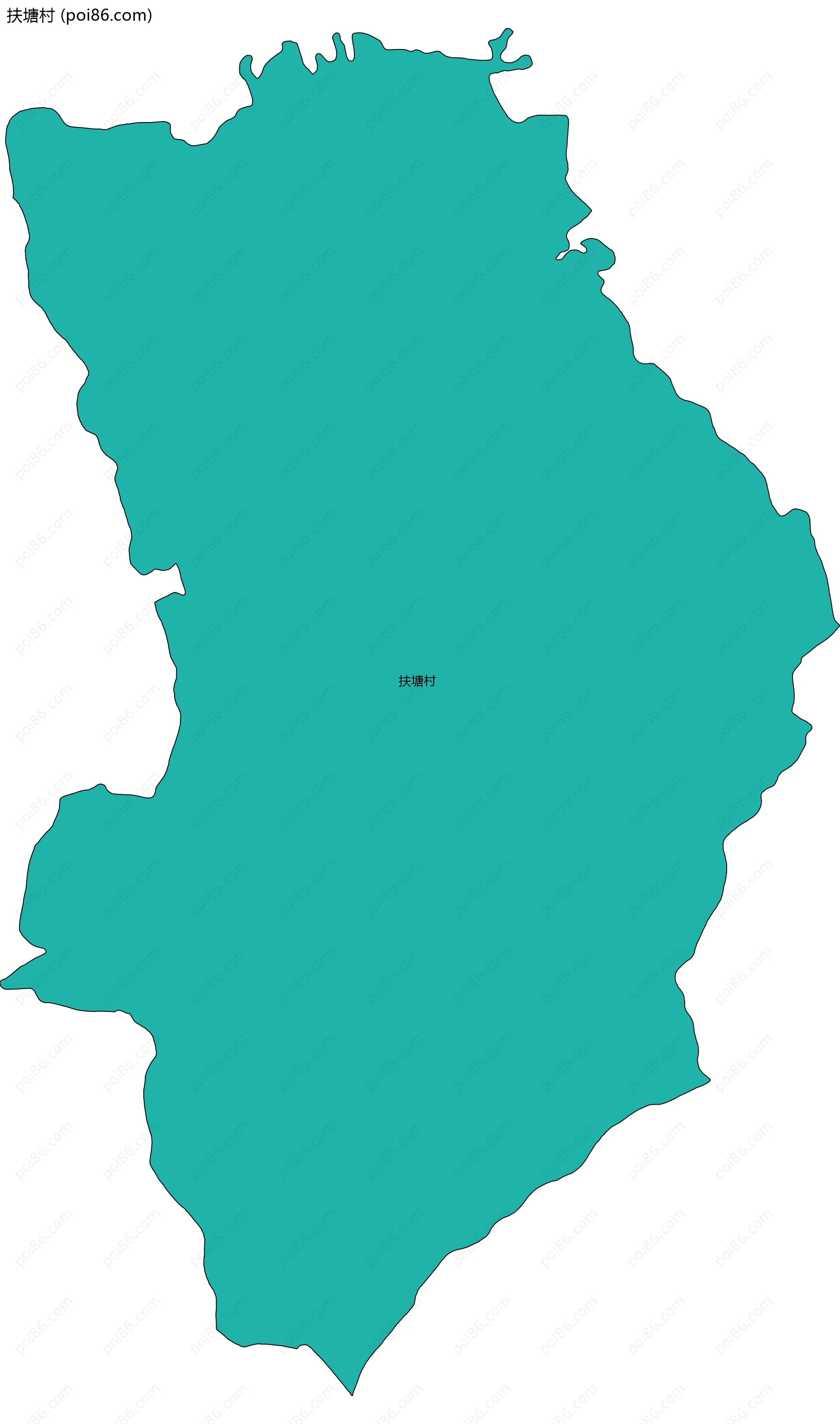 扶塘村边界地图