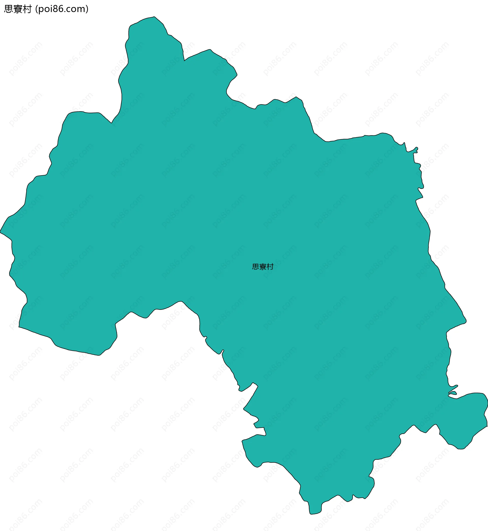 思寮村边界地图