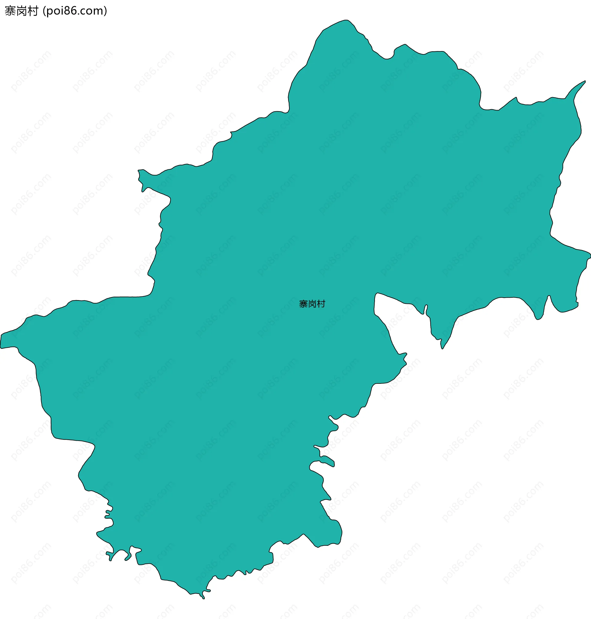 寨岗村边界地图