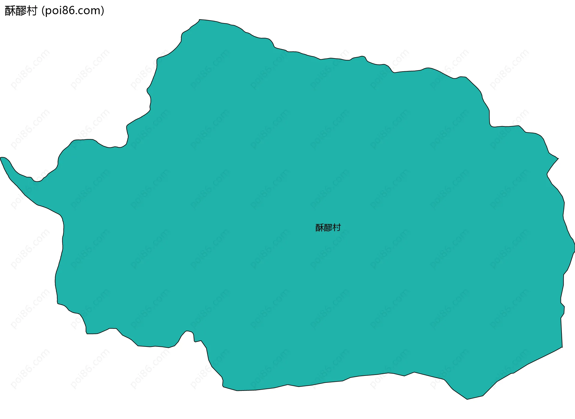 酥醪村边界地图