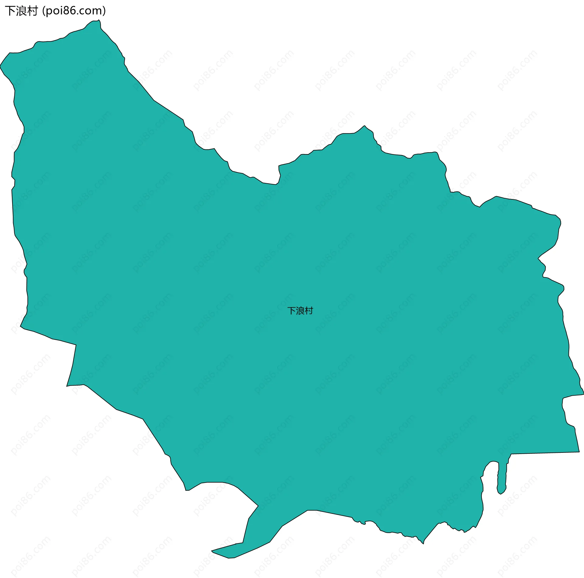下浪村边界地图