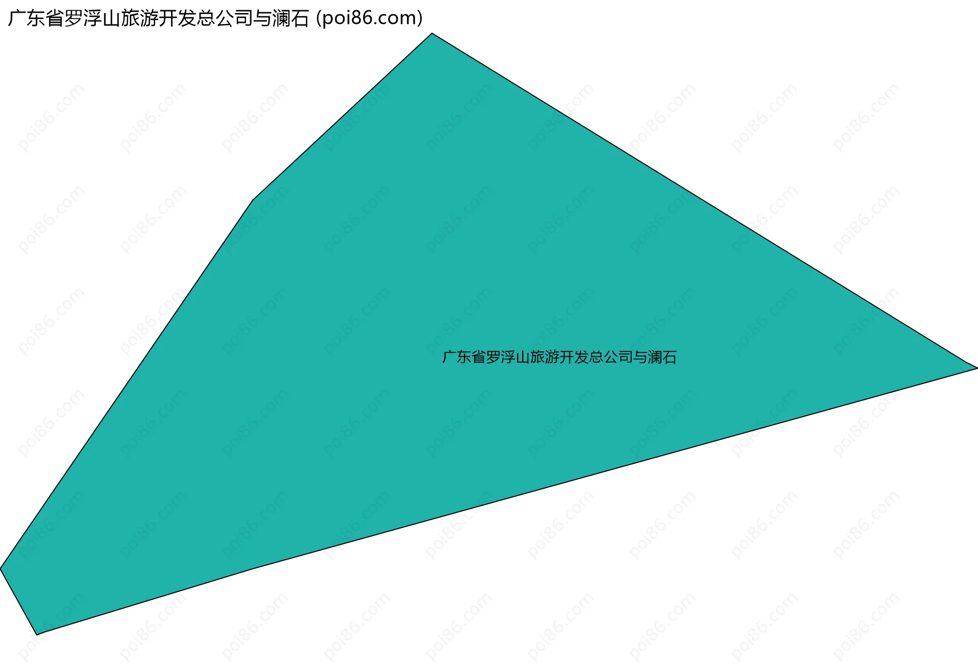 广东省罗浮山旅游开发总公司与澜石边界地图