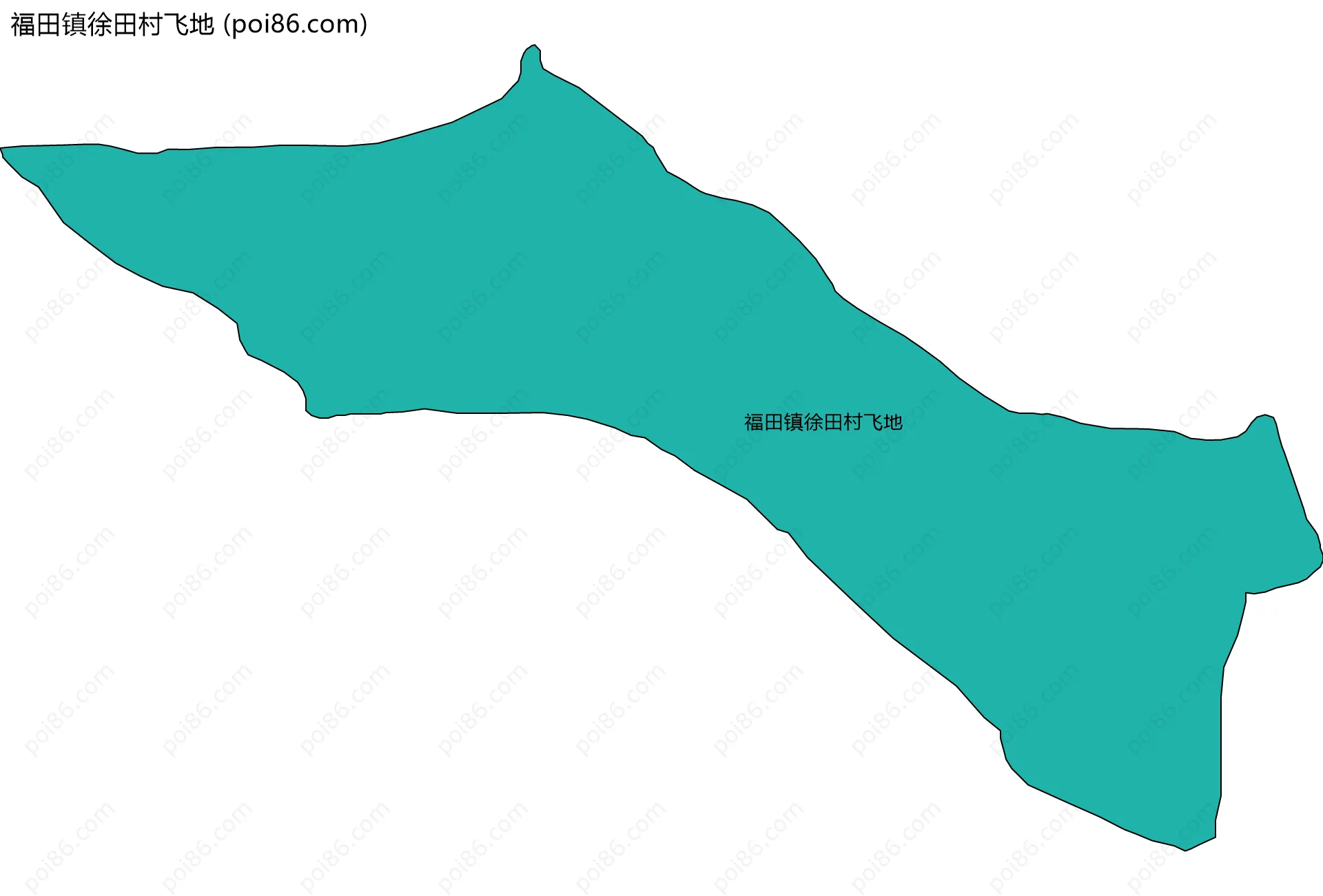 福田镇徐田村飞地边界地图