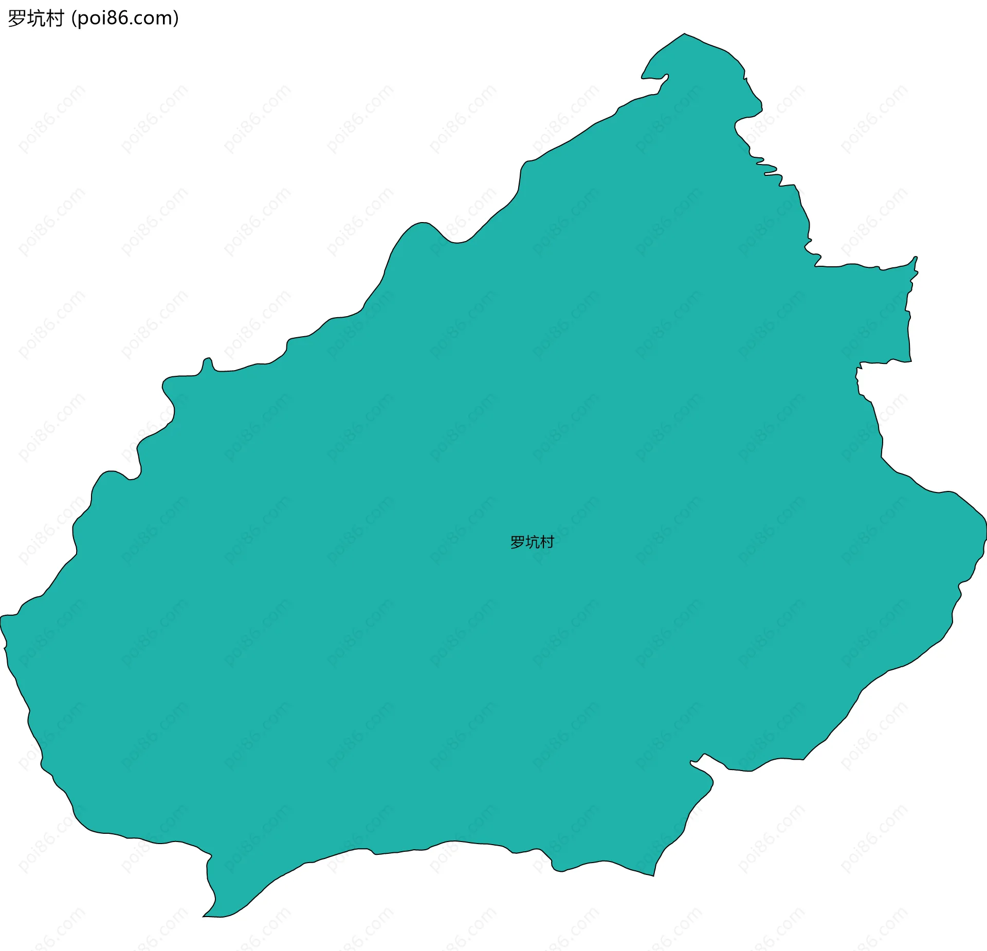 罗坑村边界地图