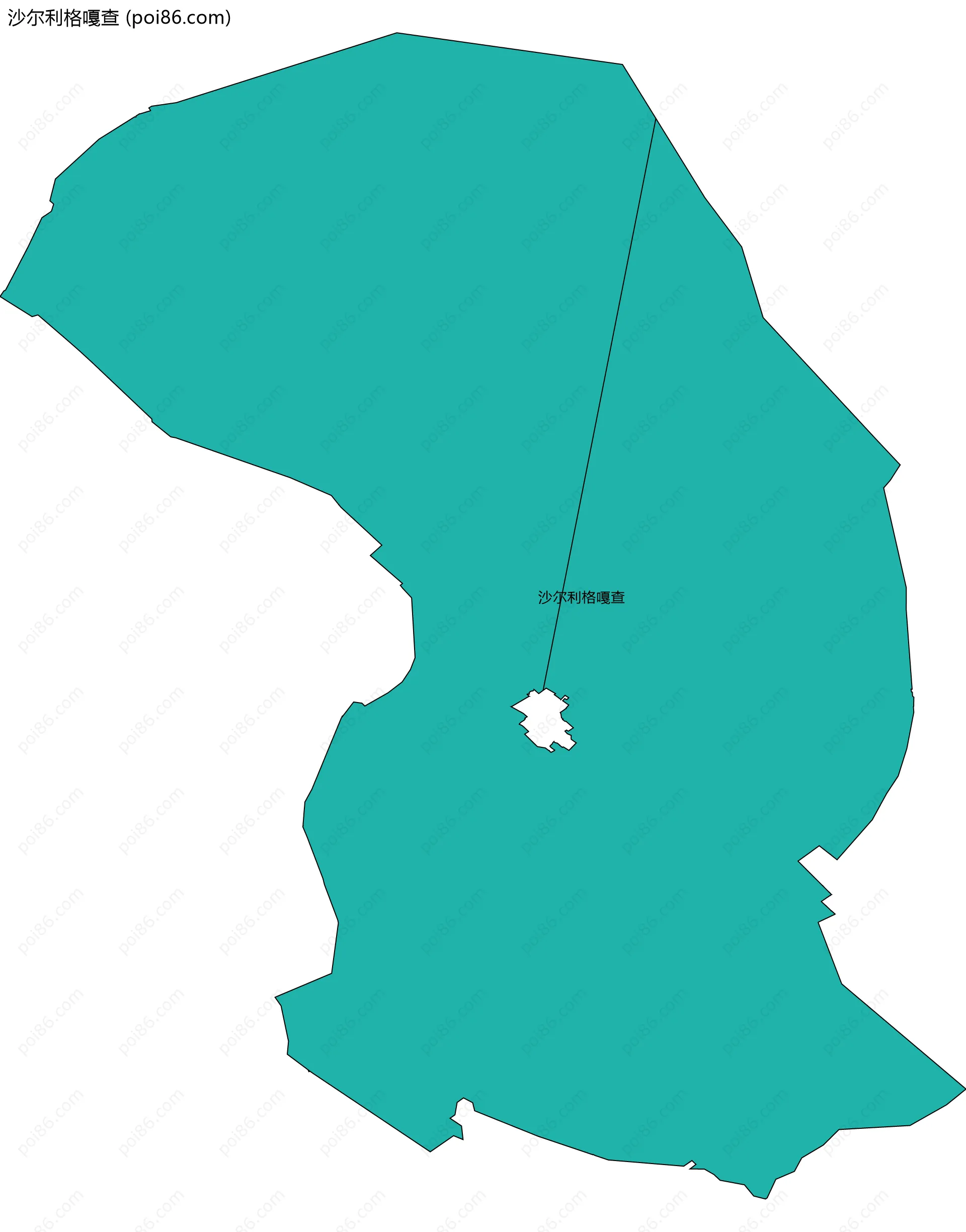 沙尔利格嘎查边界地图