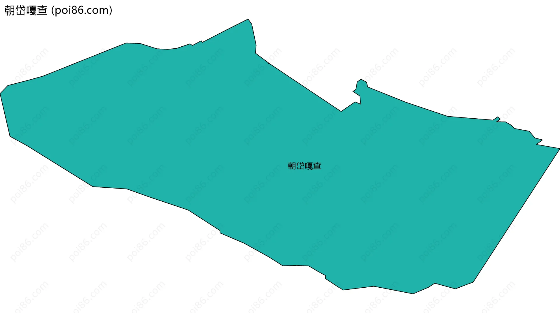 朝岱嘎查边界地图