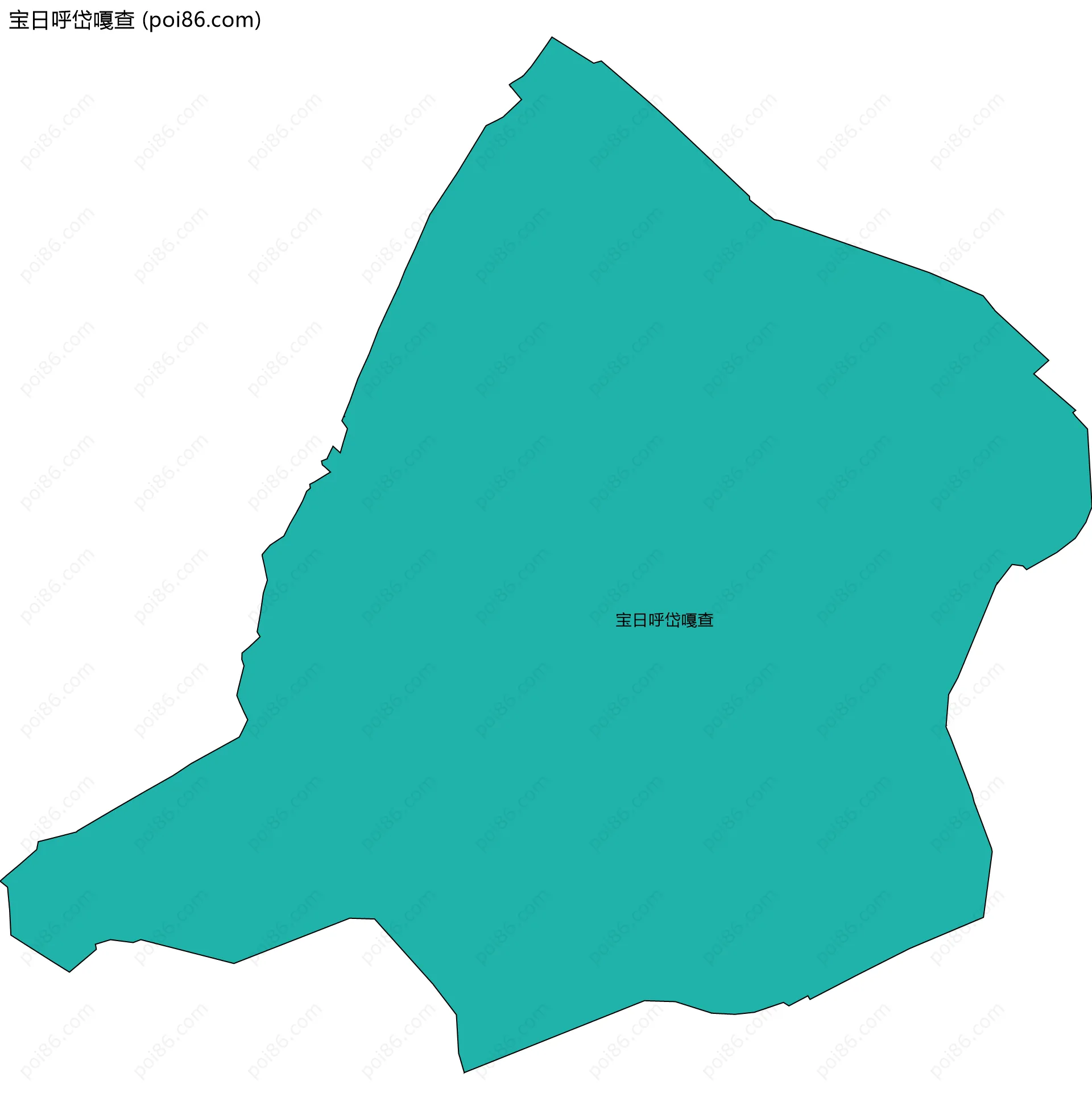 宝日呼岱嘎查边界地图