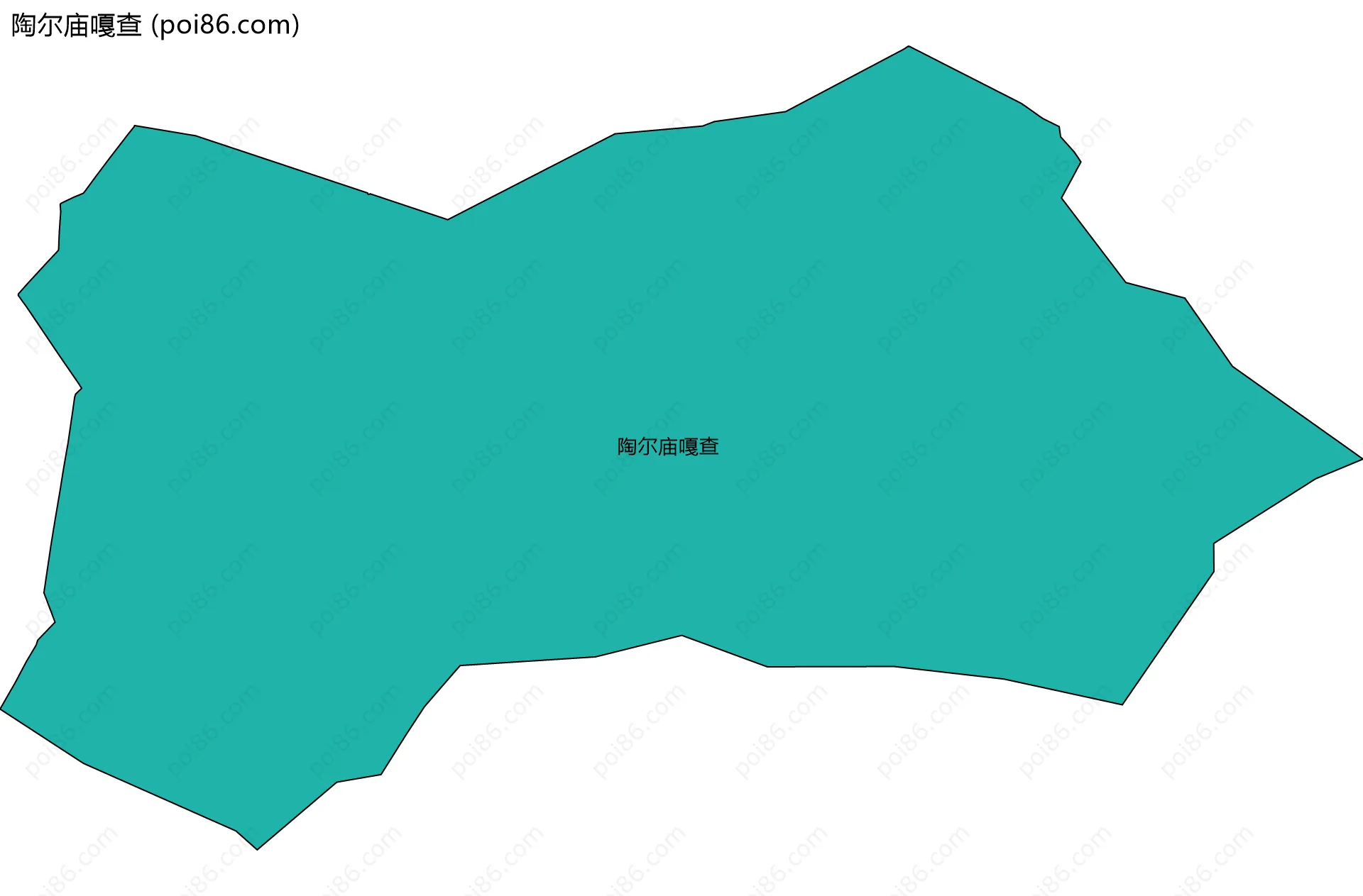 陶尔庙嘎查边界地图