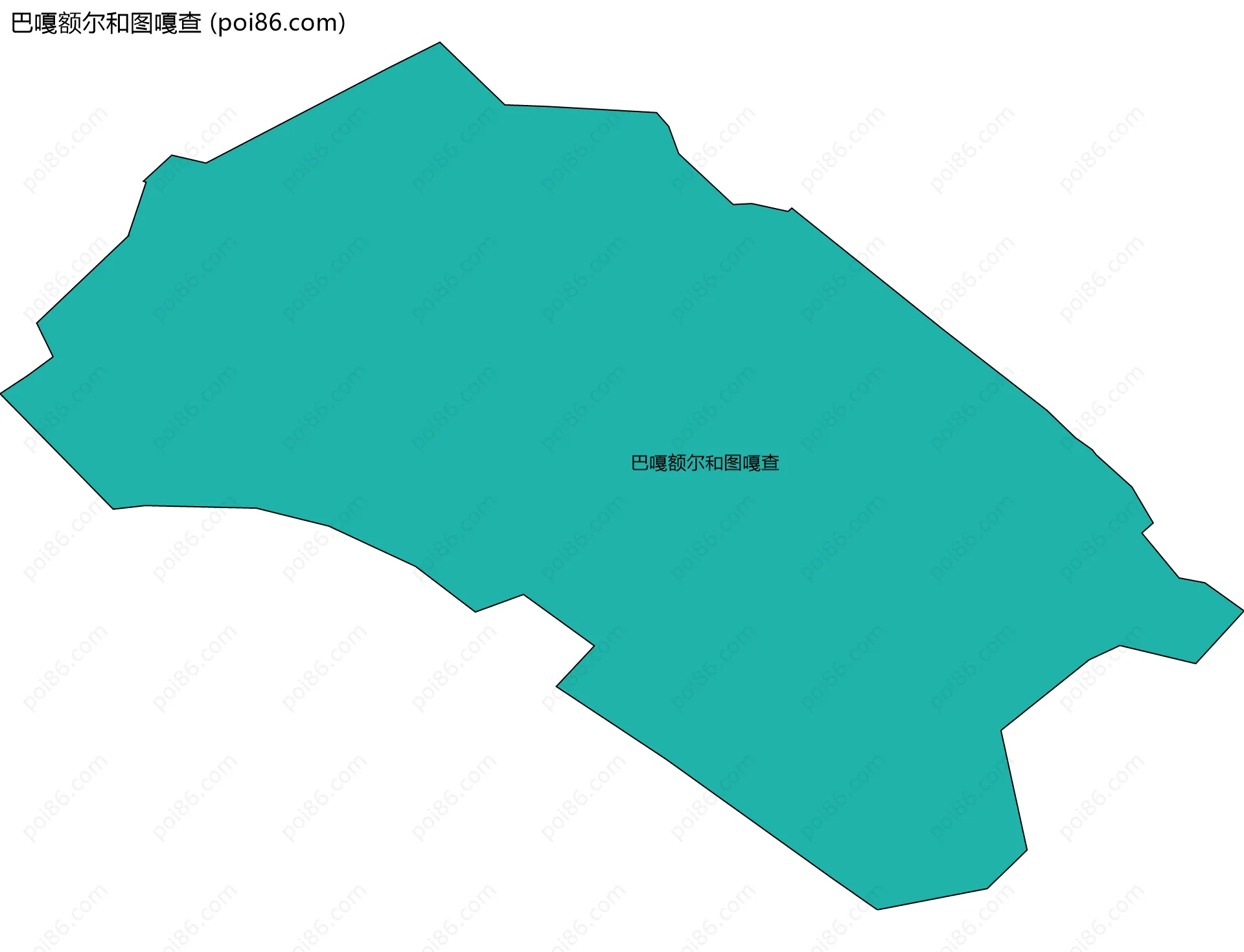 巴嘎额尔和图嘎查边界地图