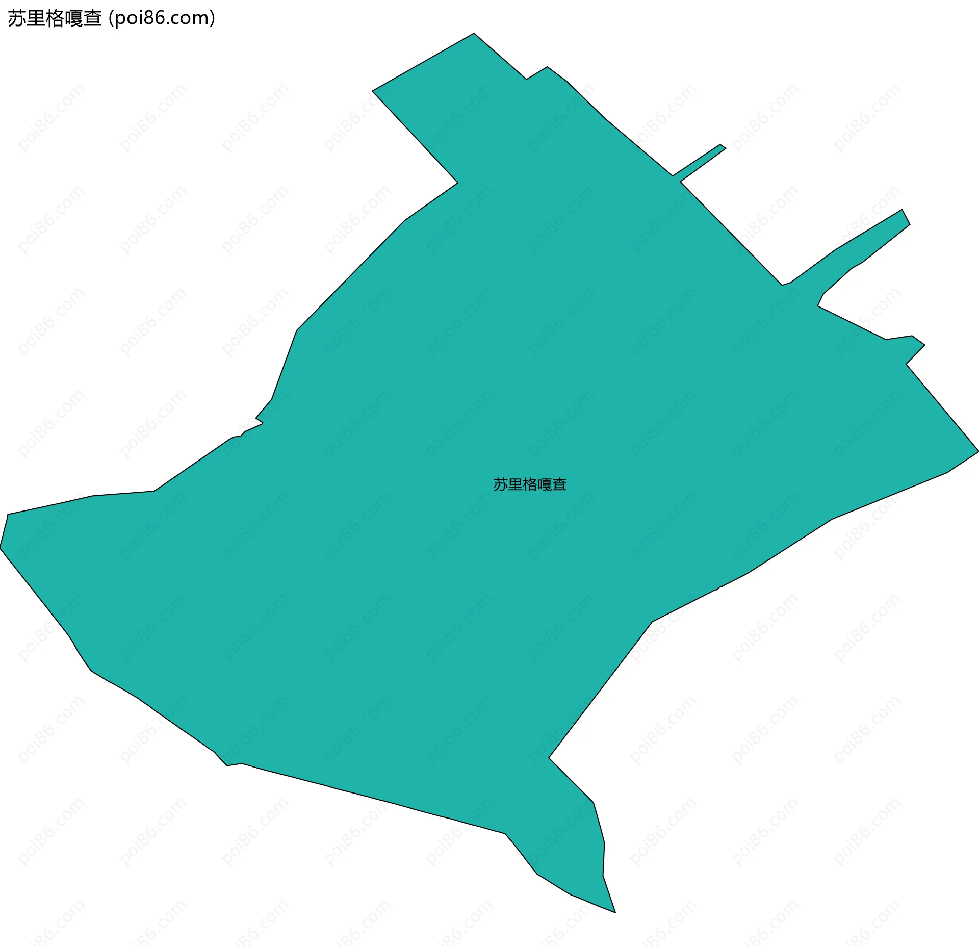 苏里格嘎查边界地图