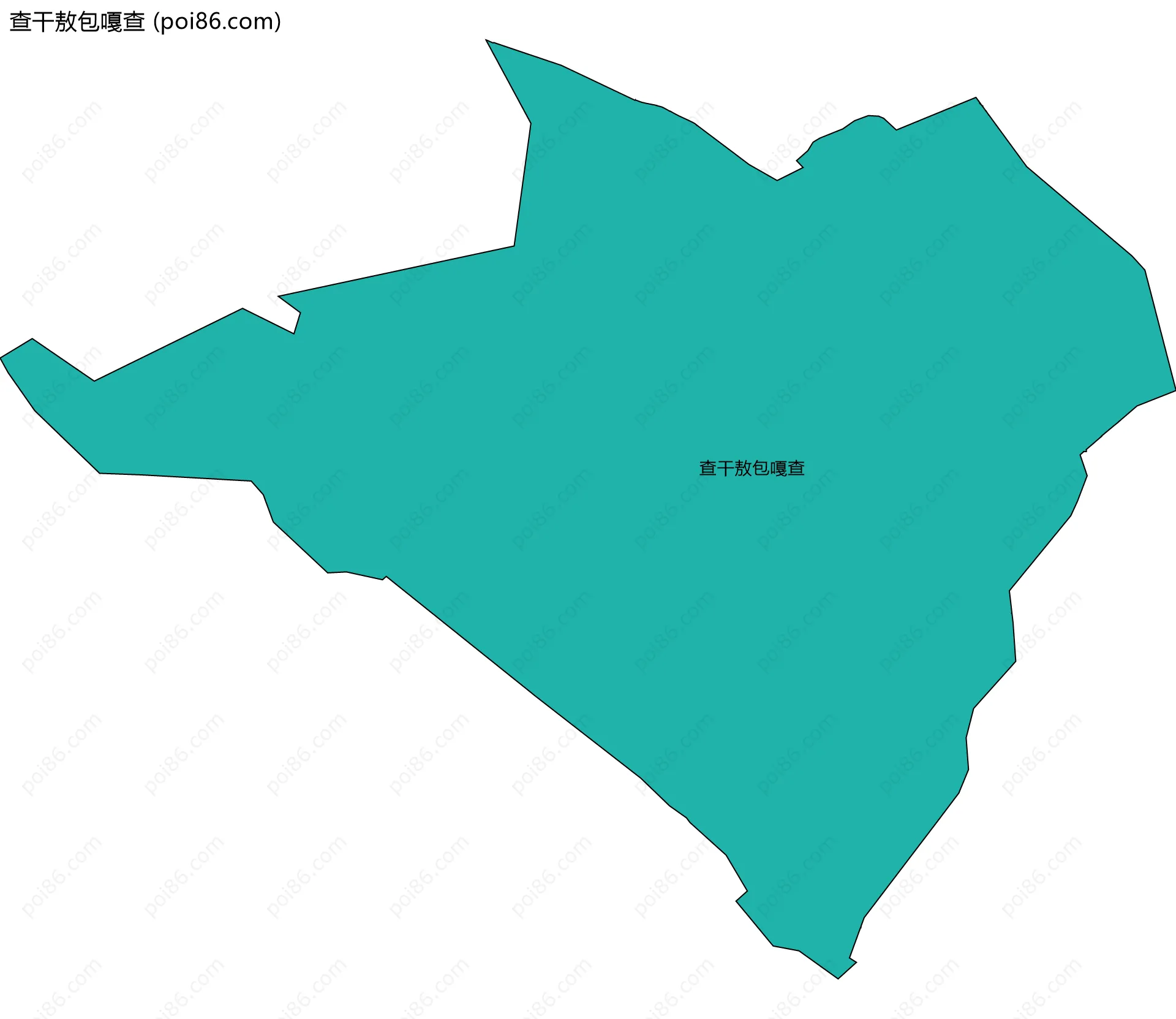 查干敖包嘎查边界地图