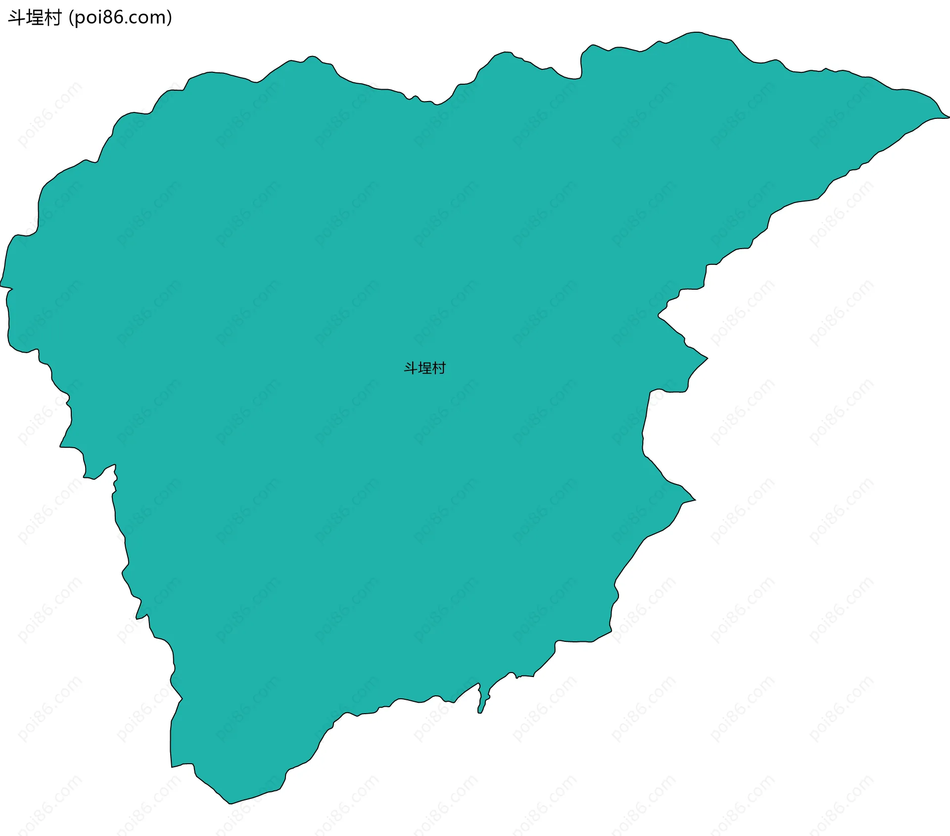 斗埕村边界地图