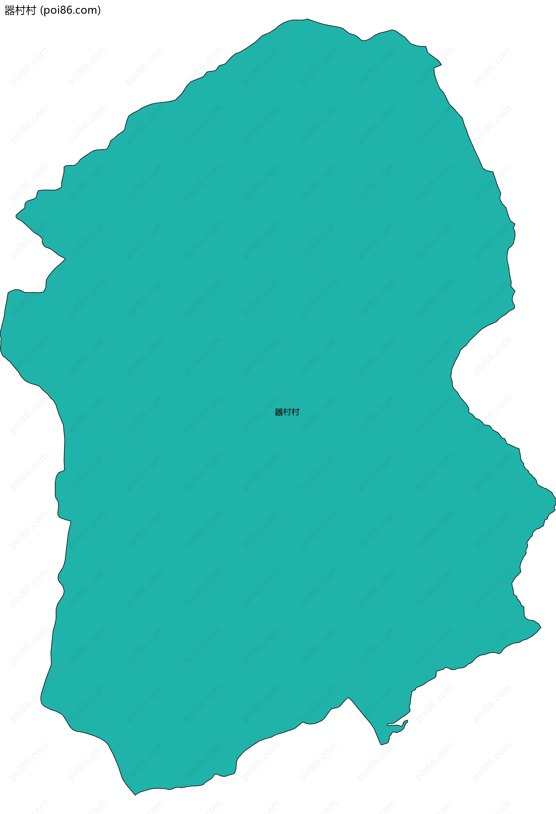 器村村边界地图