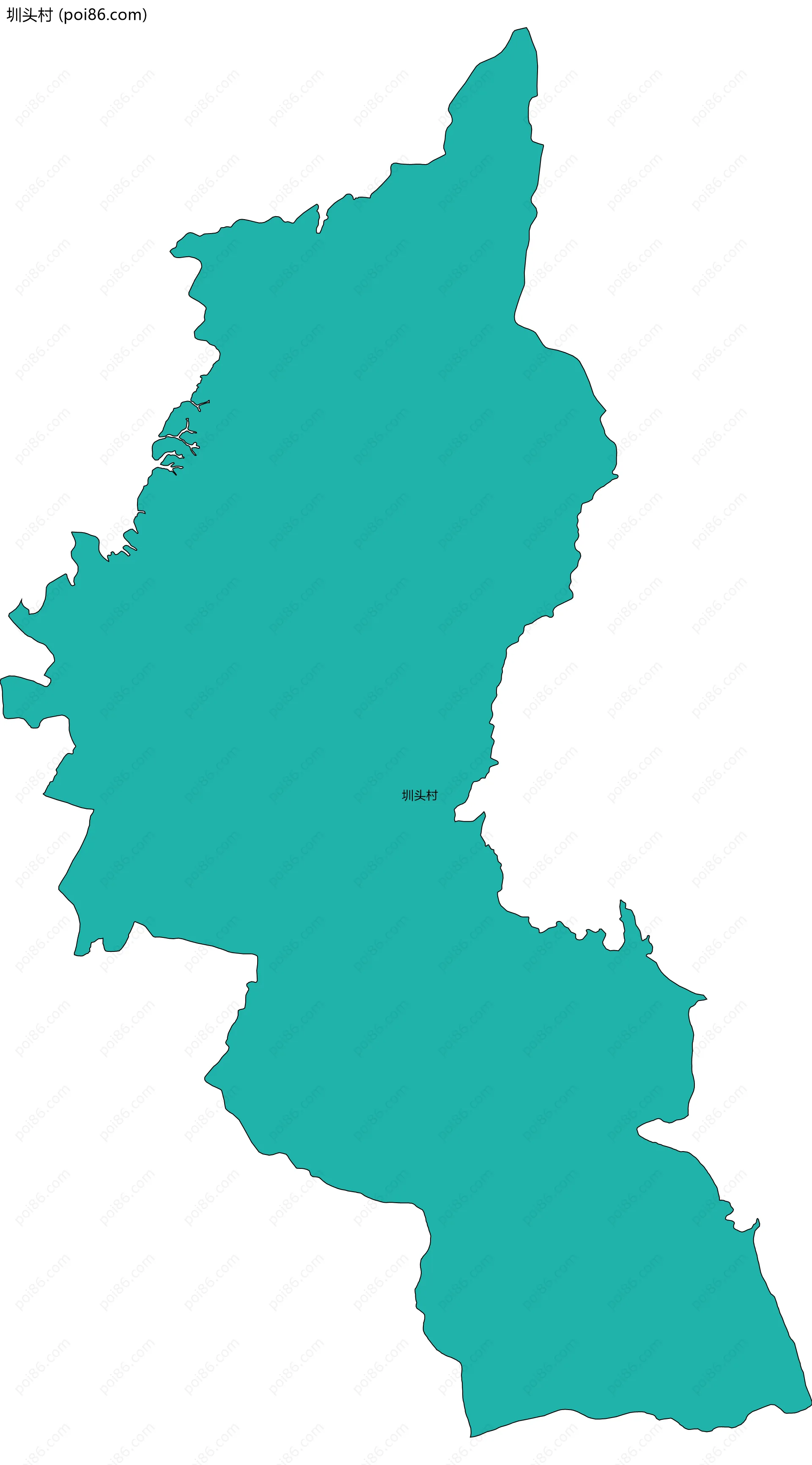 圳头村边界地图
