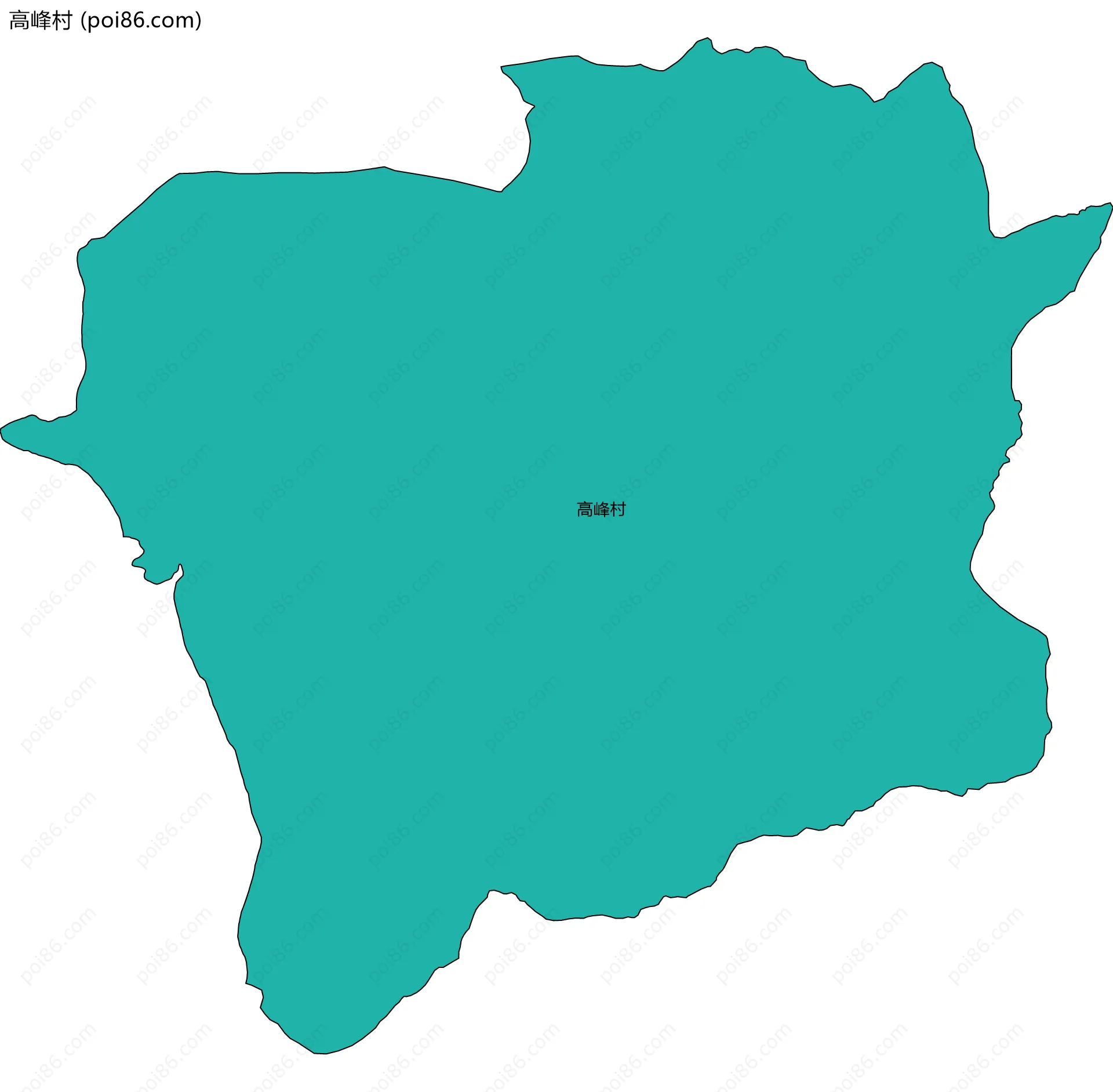 高峰村边界地图