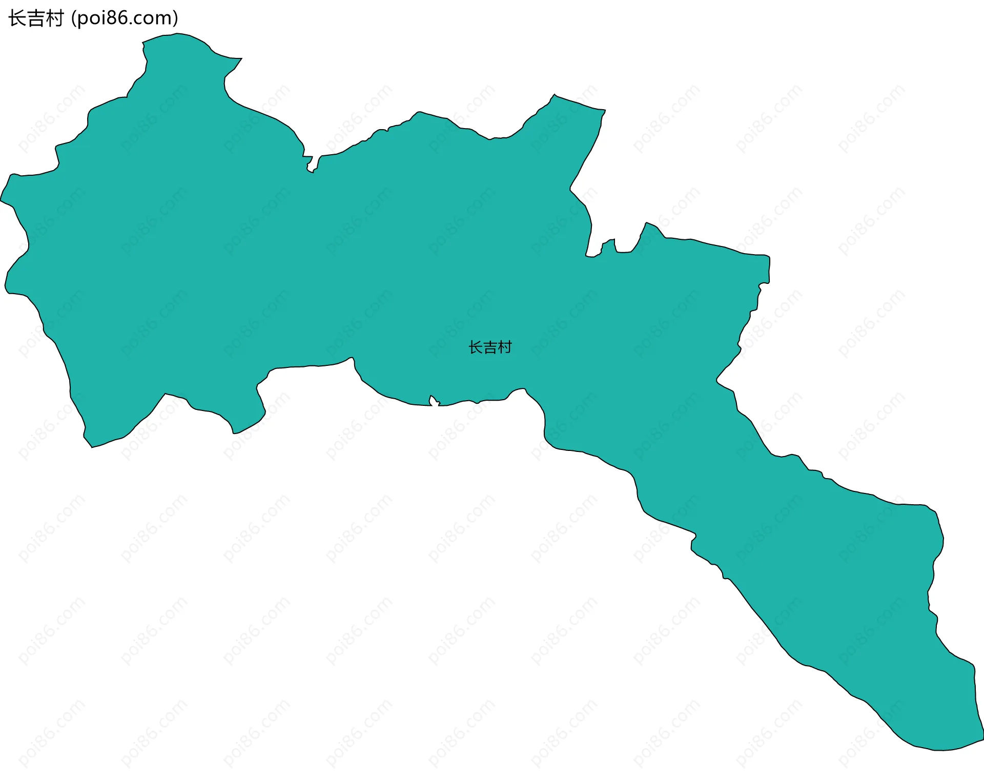 长吉村边界地图