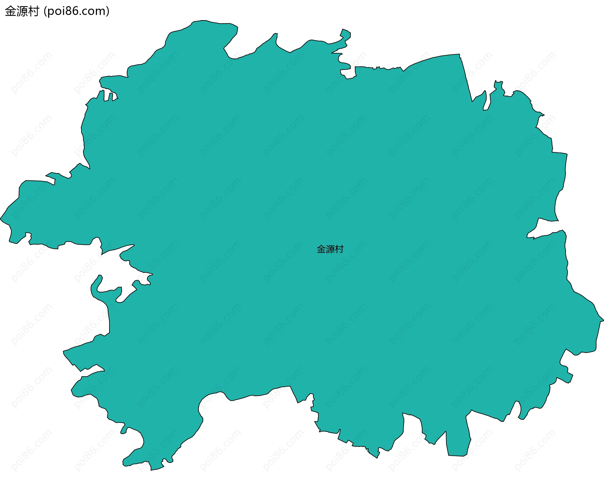 金源村边界地图