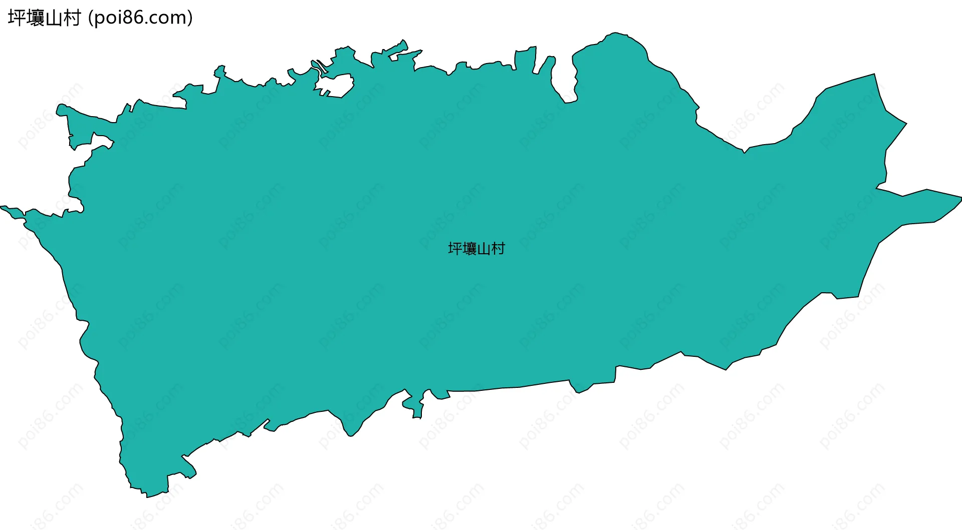 坪壤山村边界地图