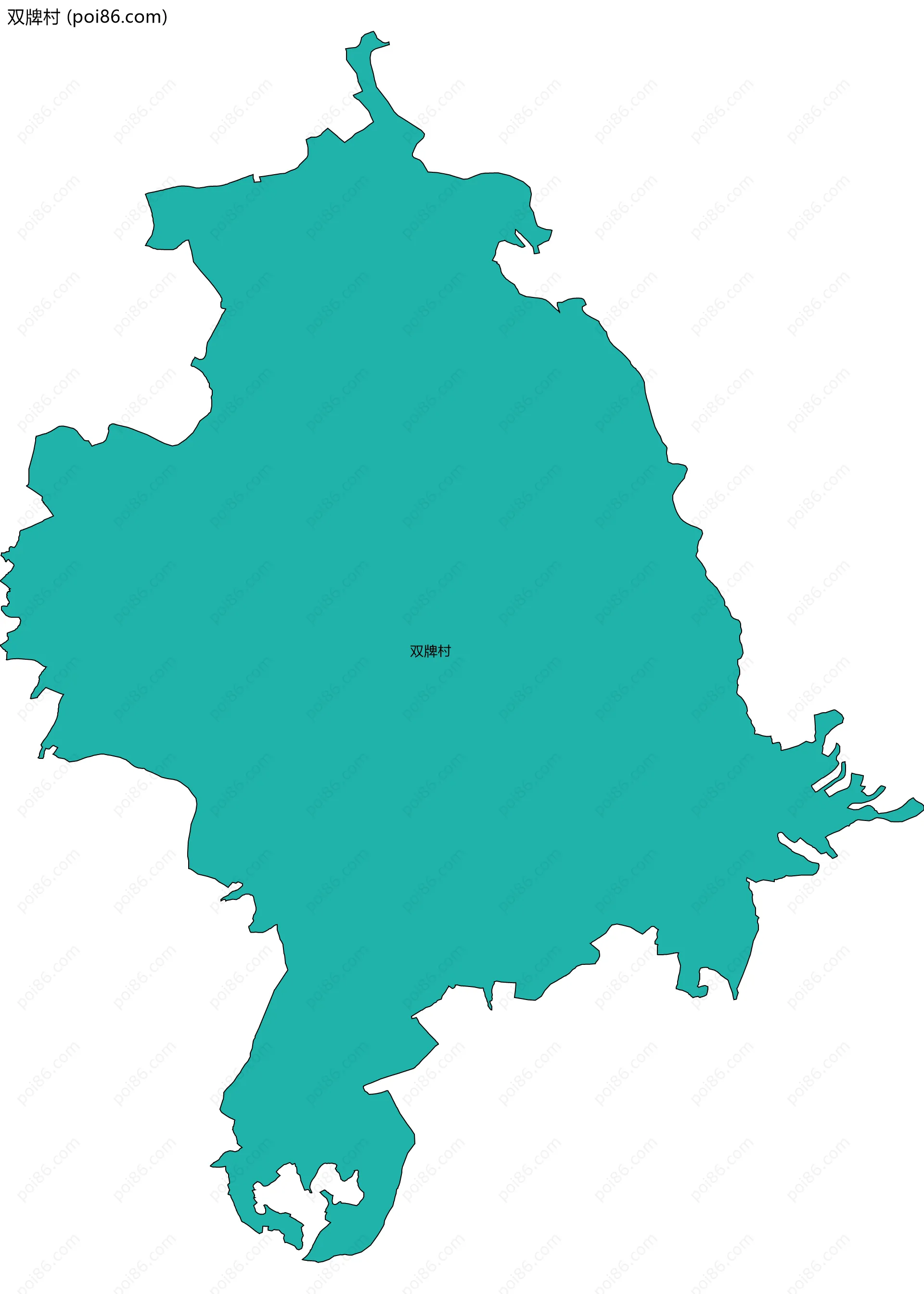 双牌村边界地图