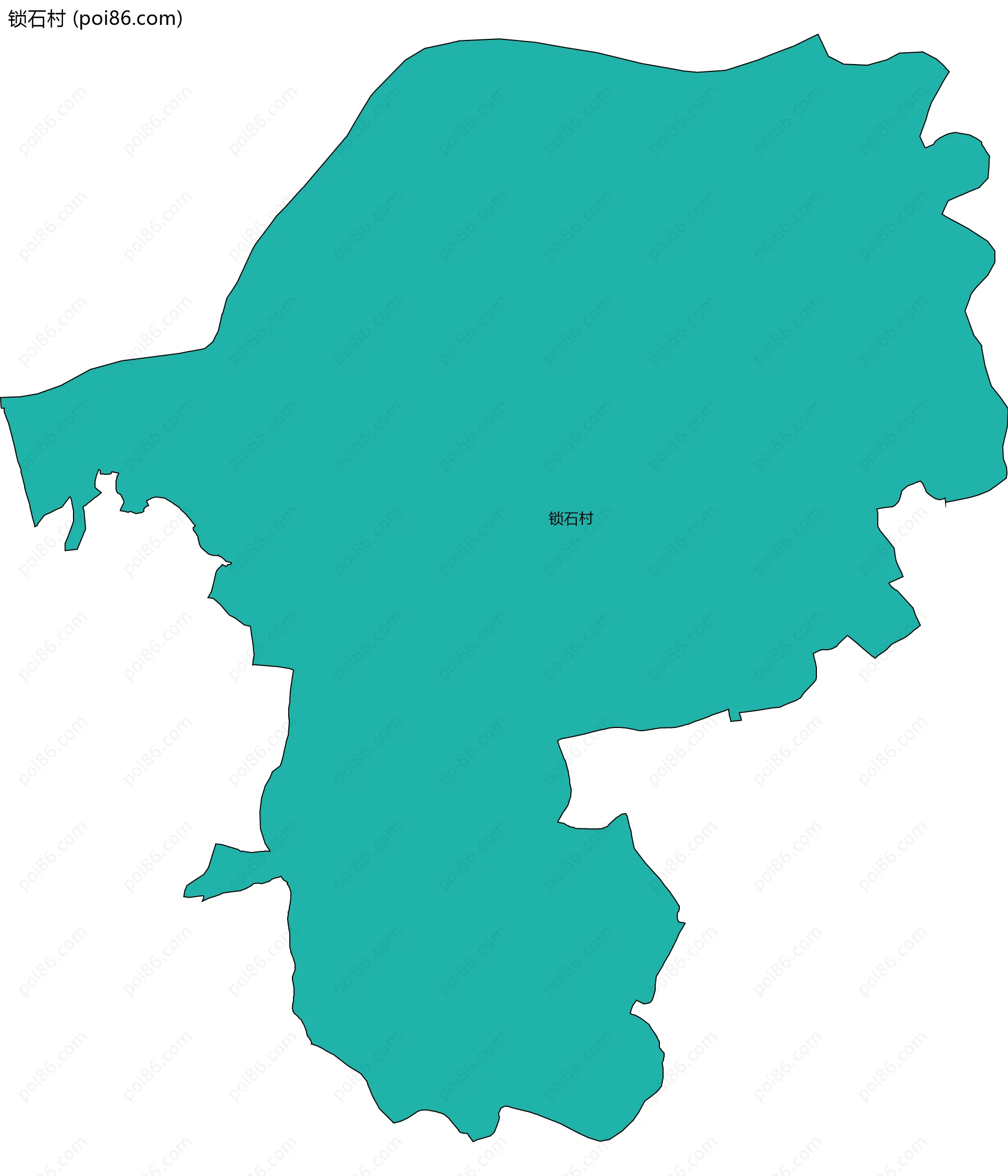 锁石村边界地图