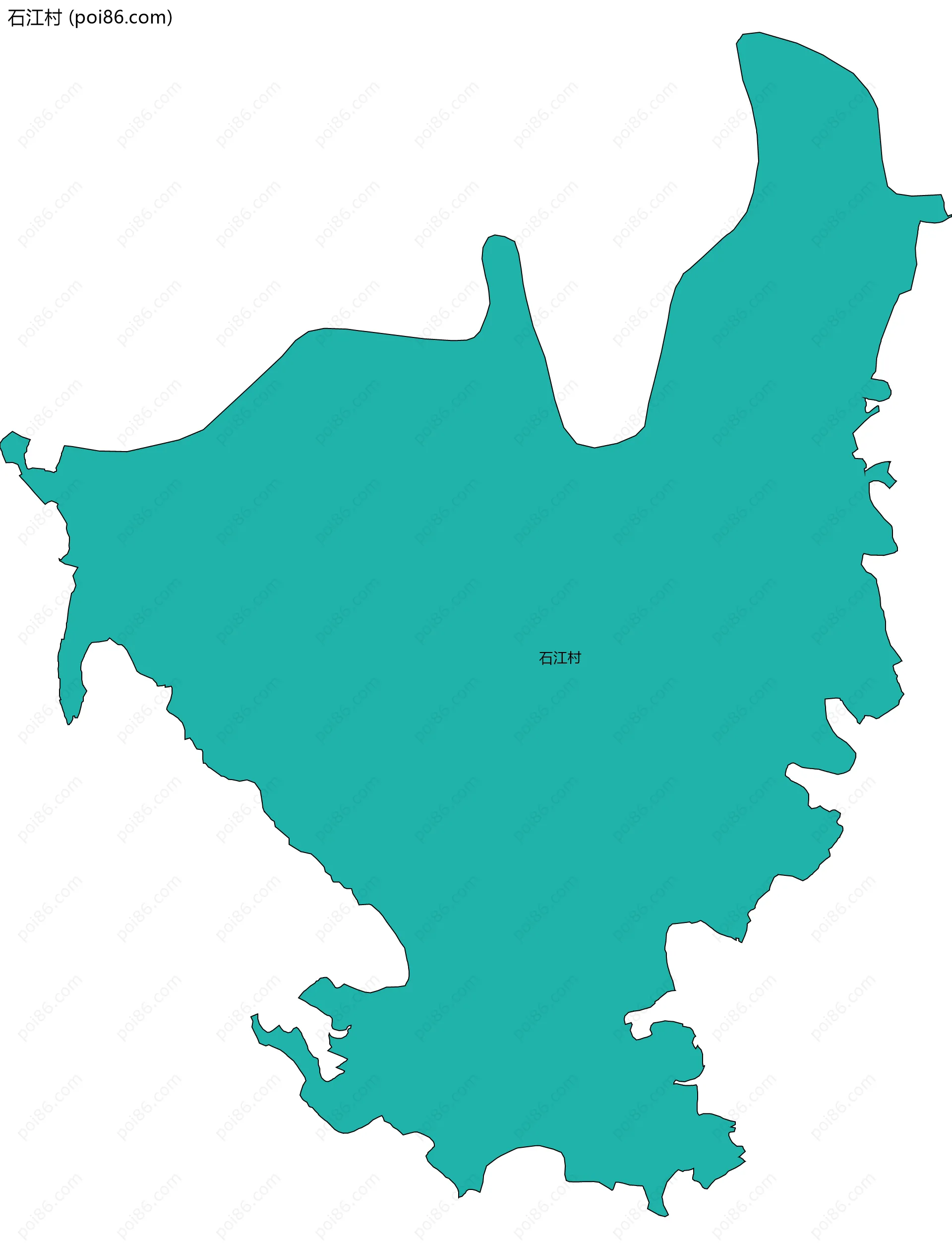 石江村边界地图