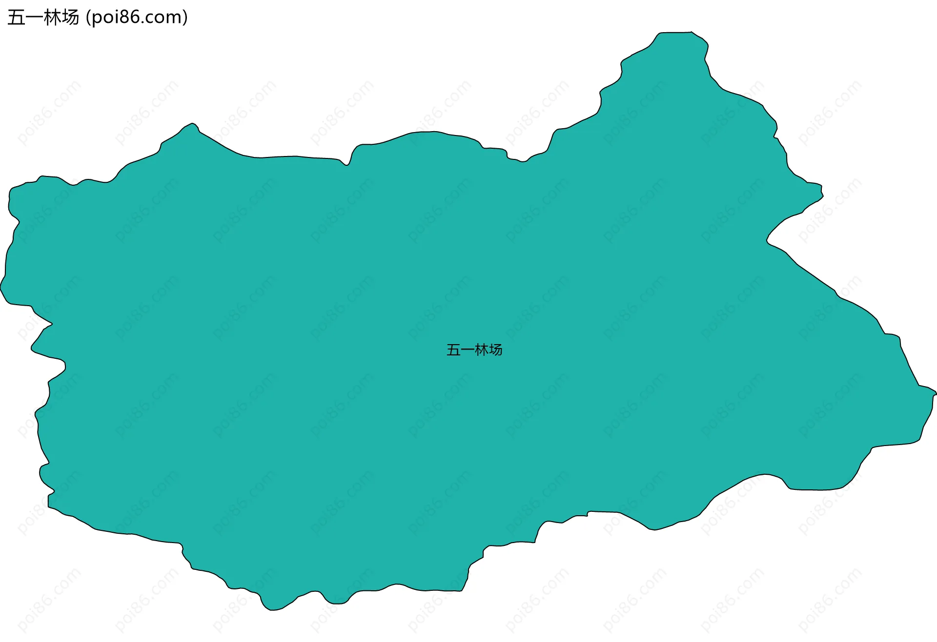 五一林场边界地图