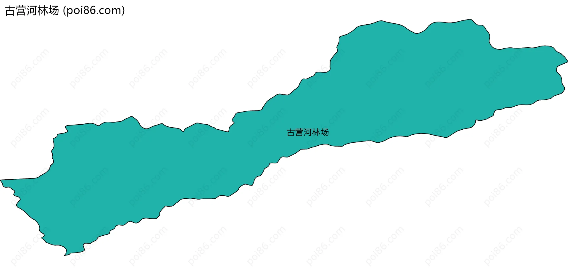 古营河林场边界地图