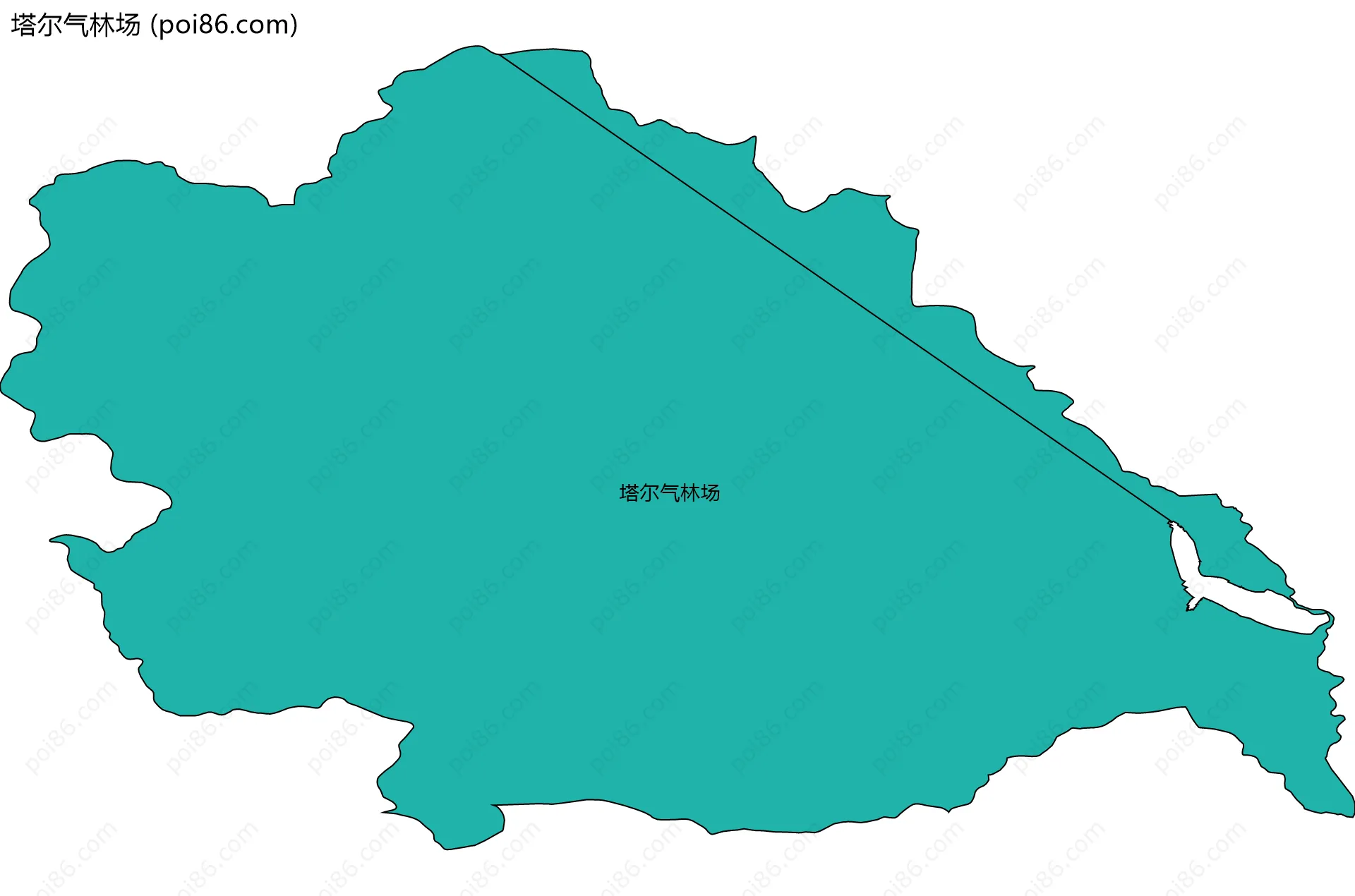 塔尔气林场边界地图