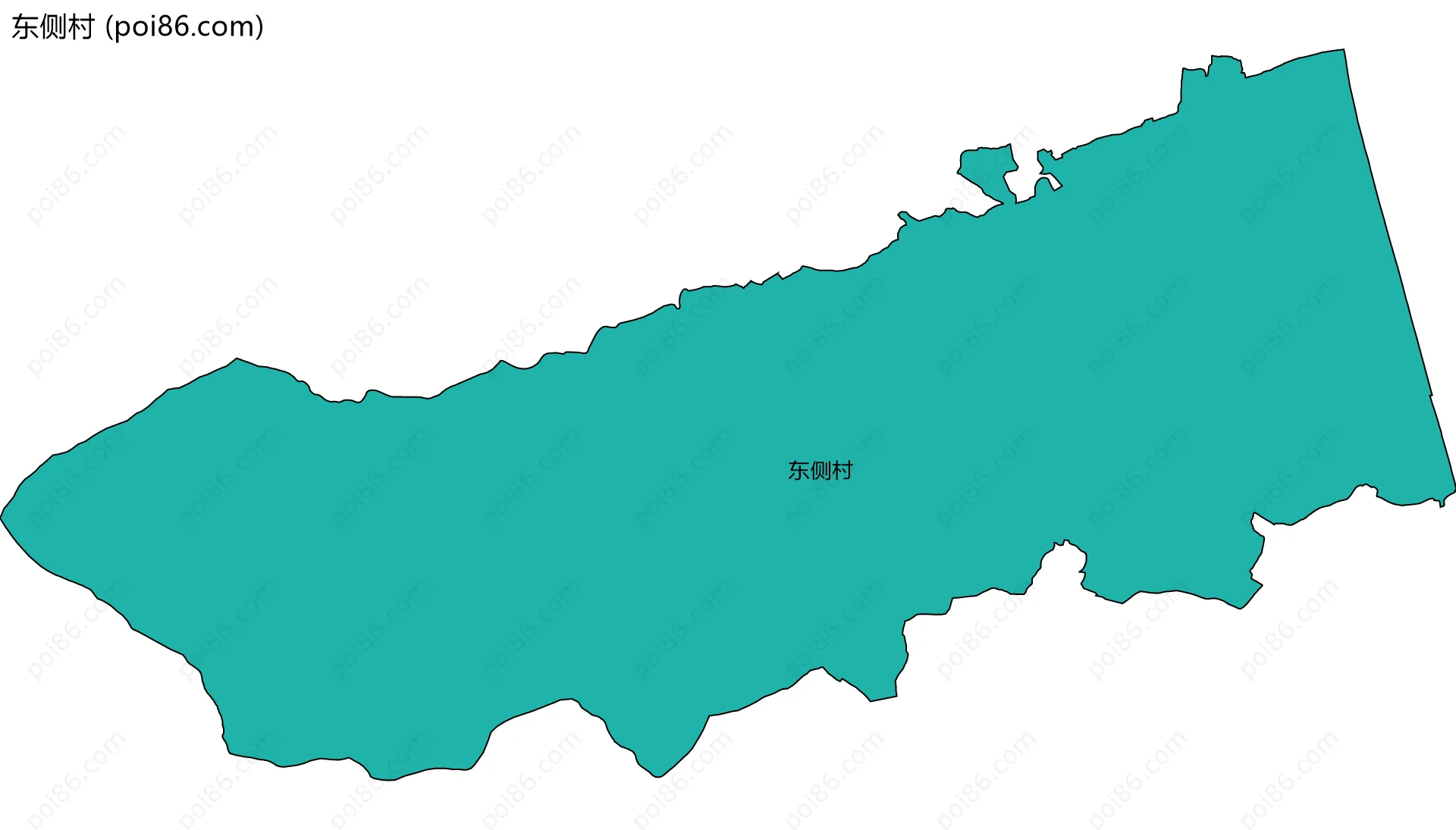 东侧村边界地图