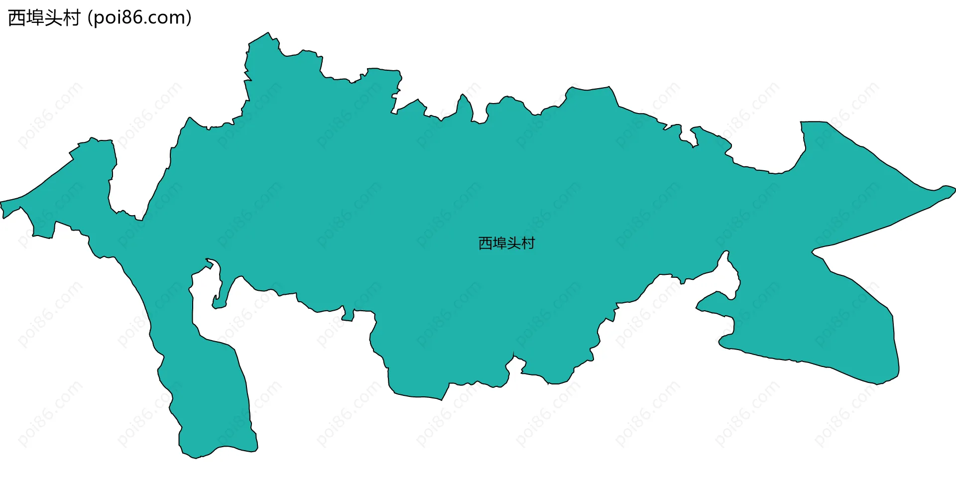 西埠头村边界地图