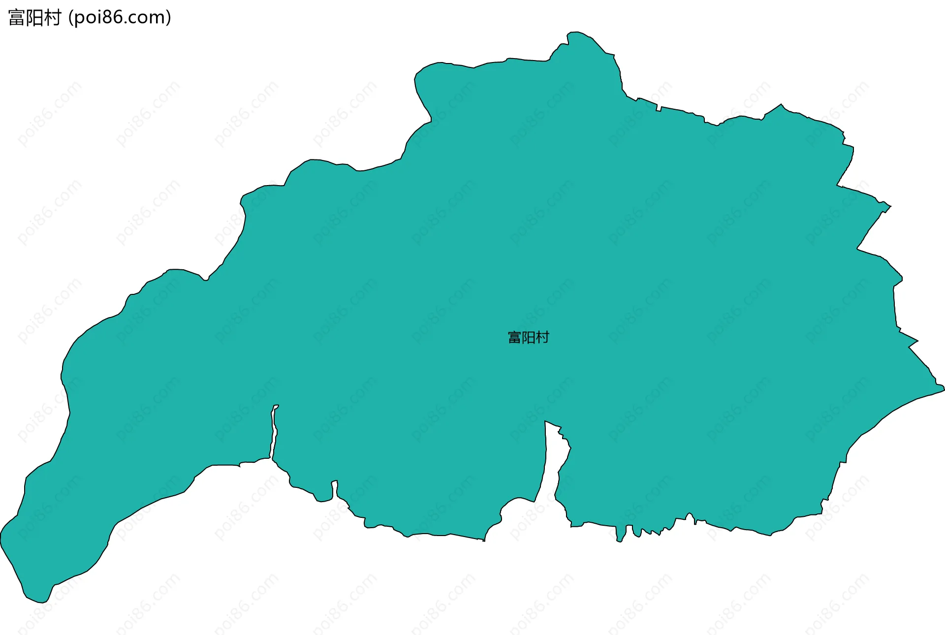 富阳村边界地图