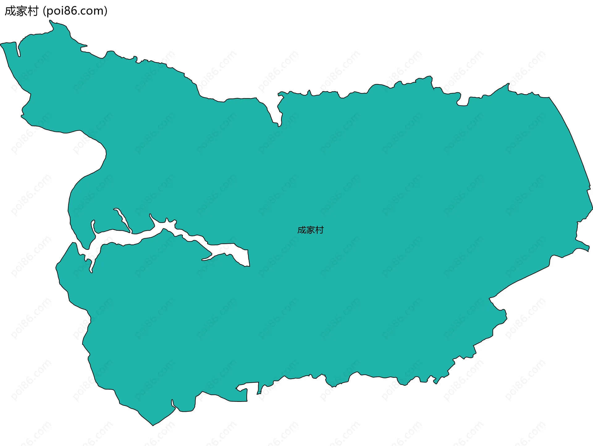 成家村边界地图
