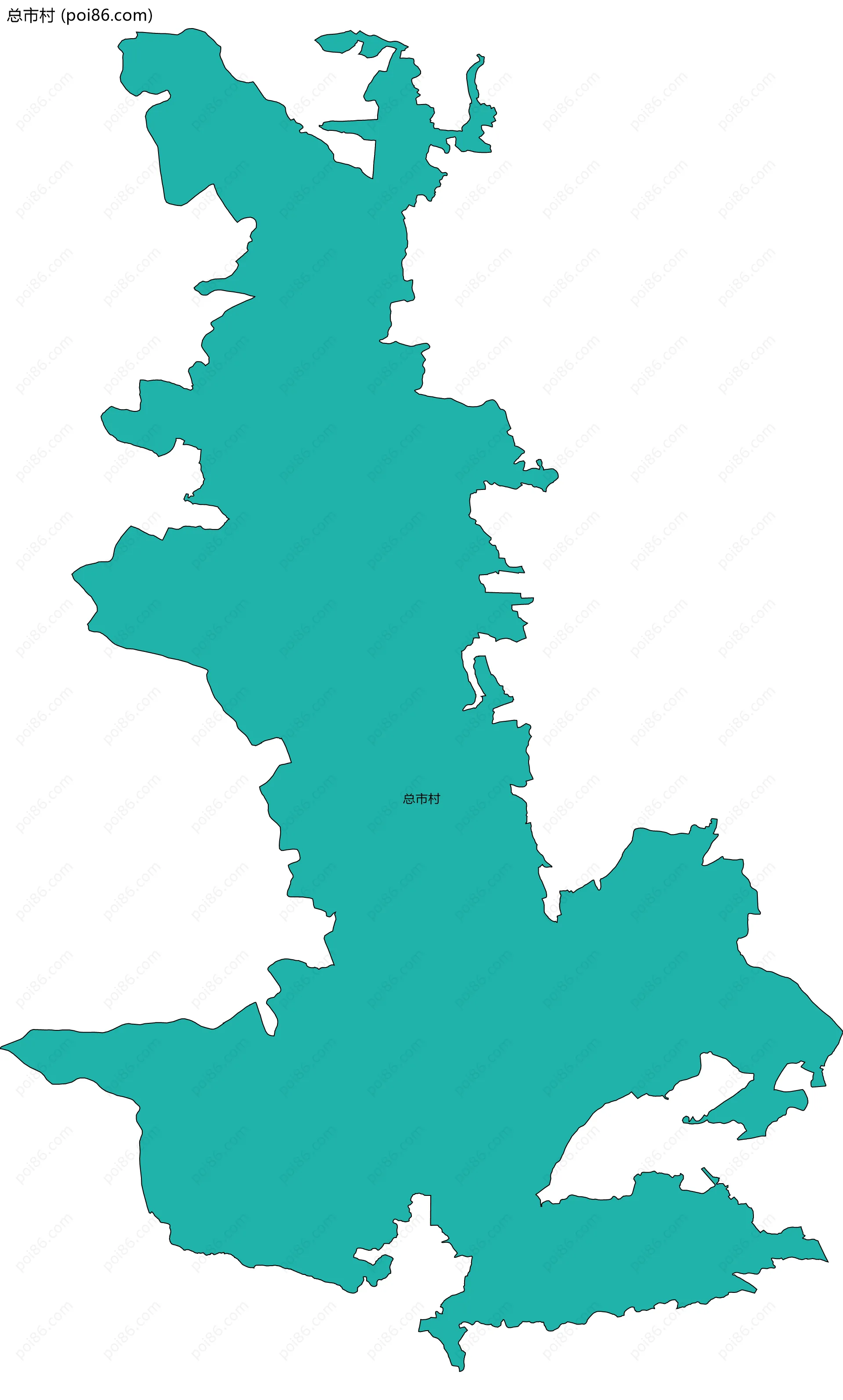 总市村边界地图