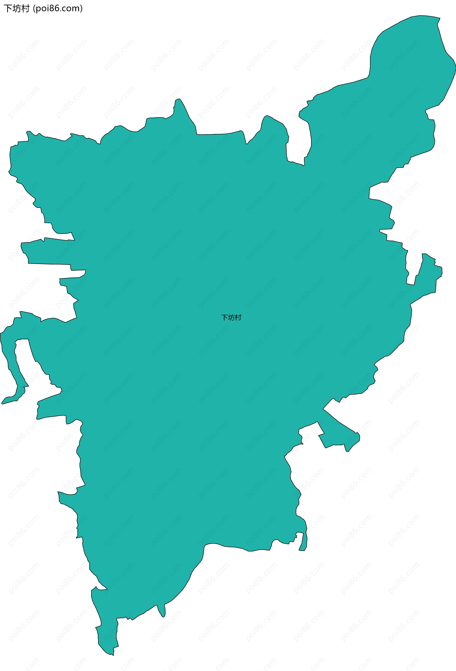 下坊村边界地图