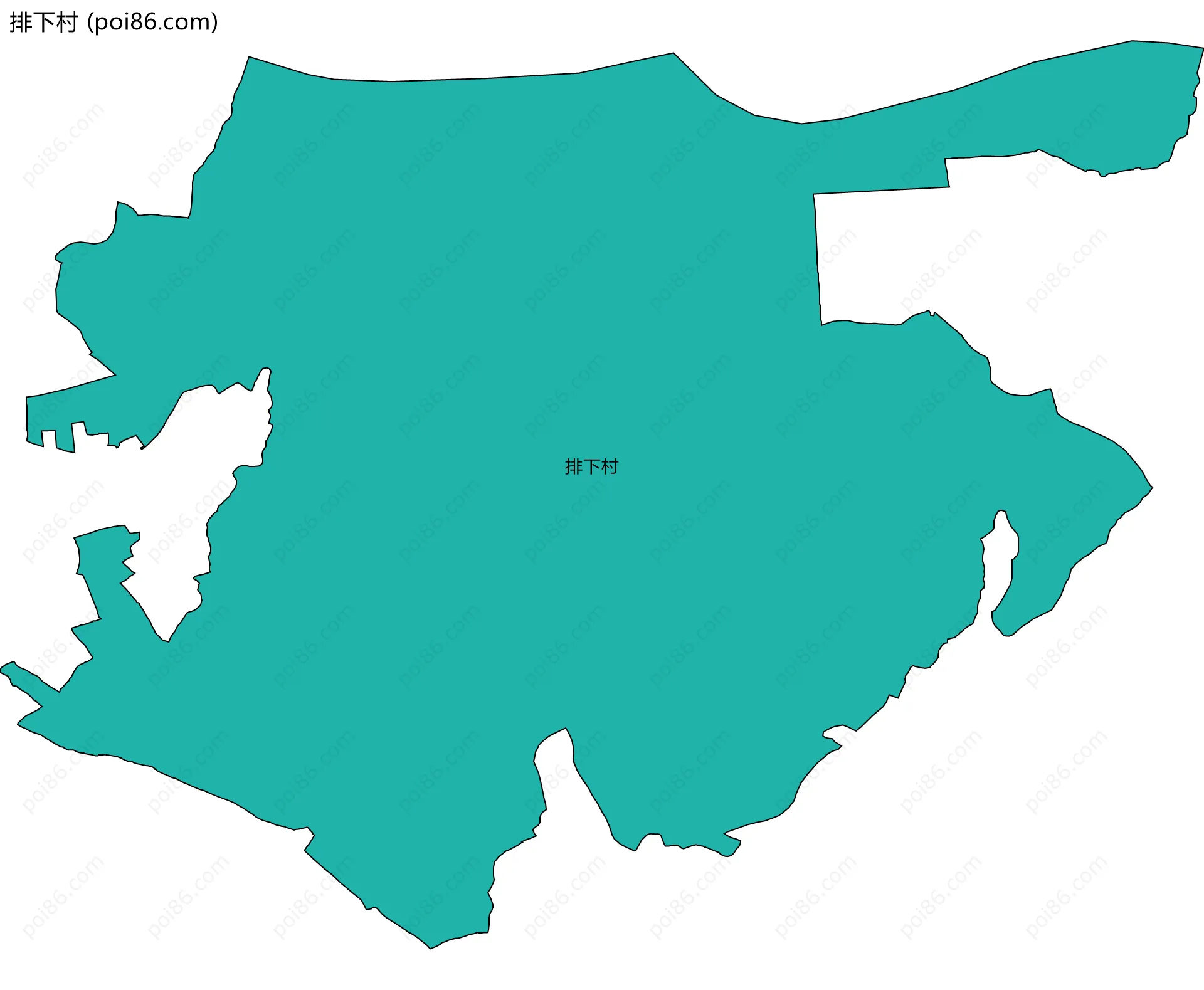 排下村边界地图