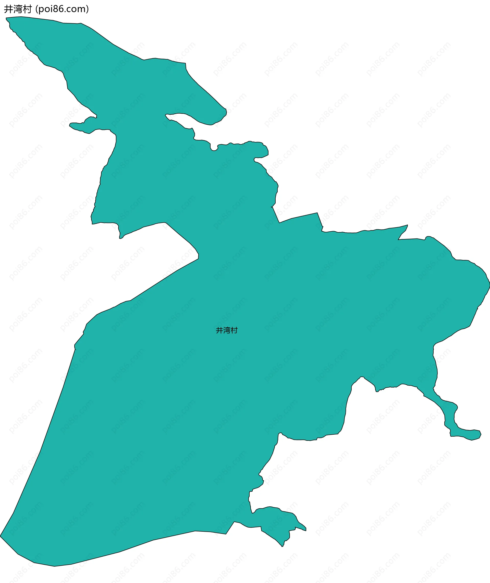 井湾村边界地图